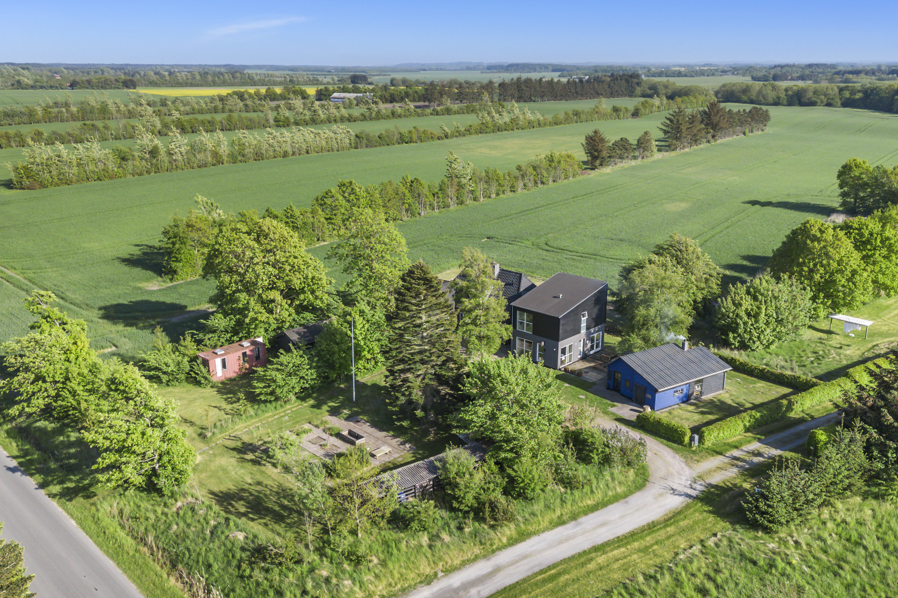 Miniaturebillede 1: luftfoto. Billede af Elkærvej 6, Tversted, 9881 Bindslev