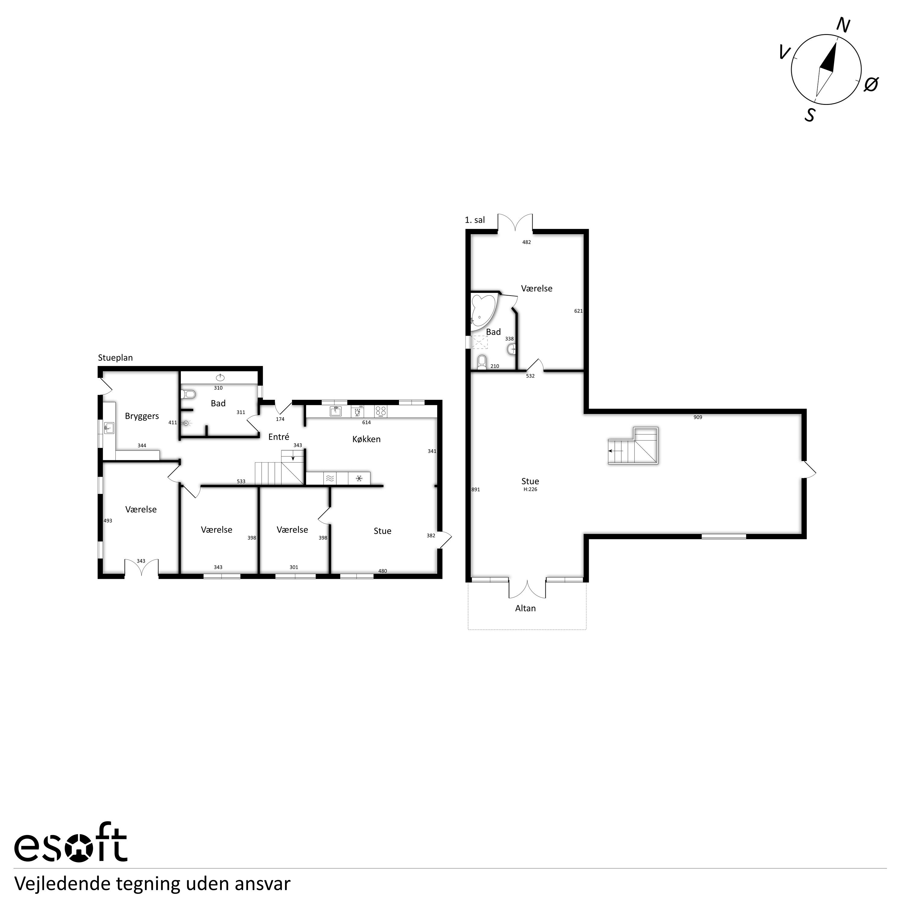 Plantegninger billede af Kirkebakken 12, Sdr Vinge, 8860 Ulstrup