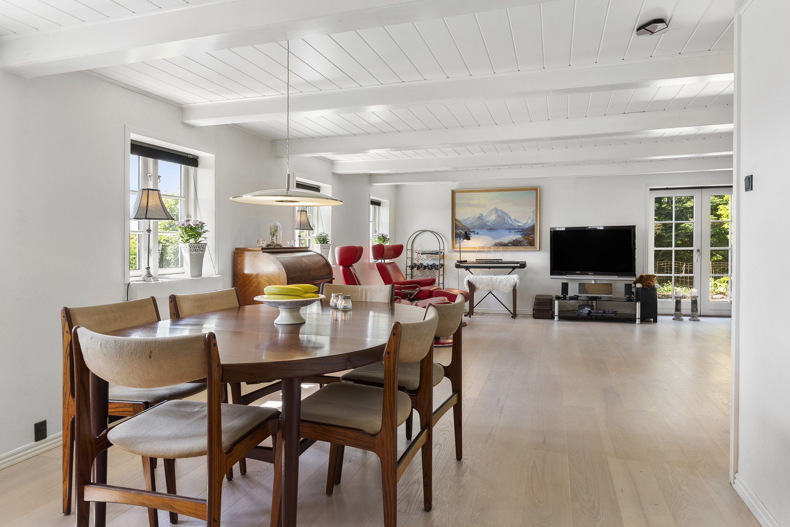 Fremhævet stue billede i fuldskærmstilstand. Billede af Harkenvej 285, Rakkeby, 9800 Hjørring