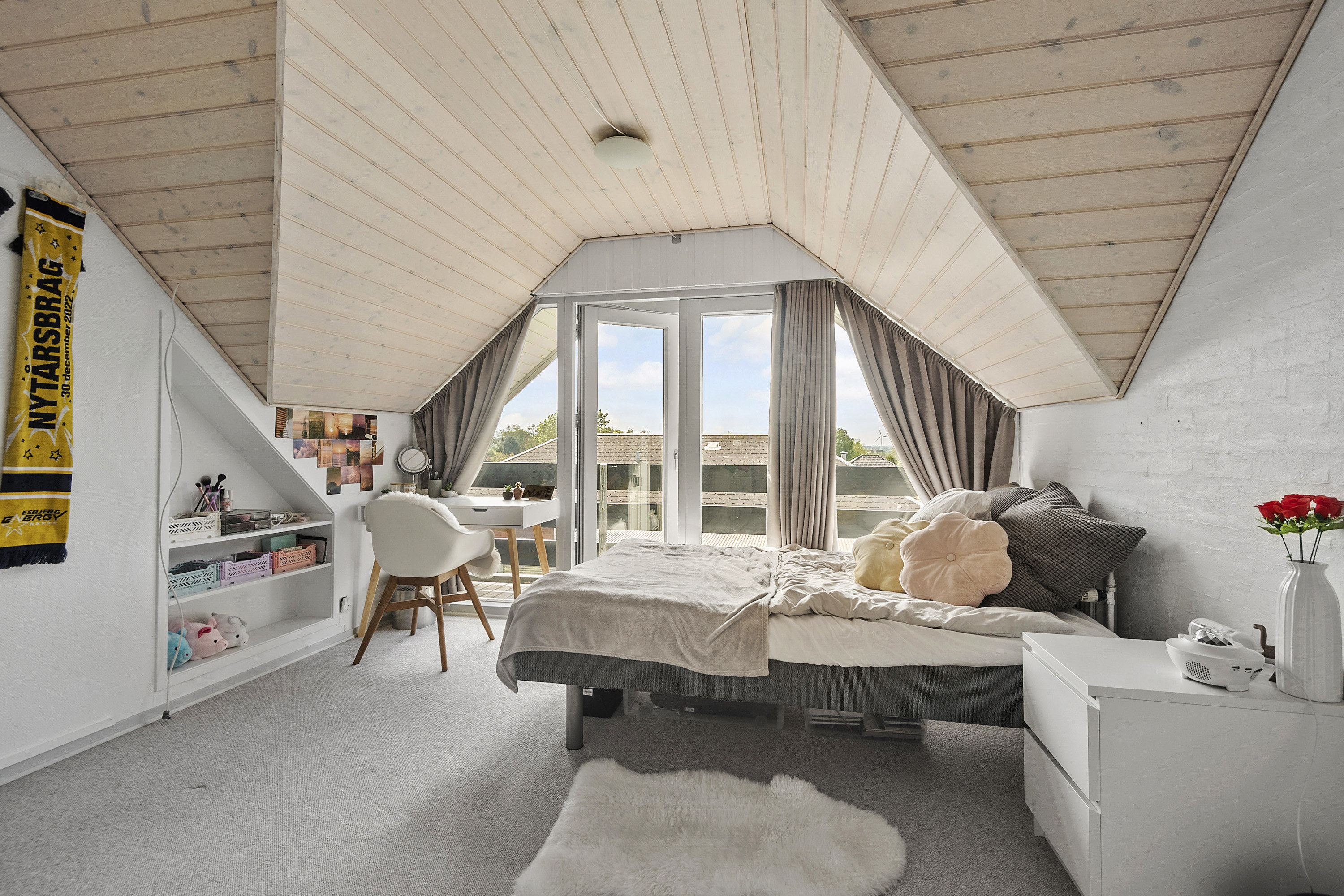 Fremhævet soveværelse billede i fuldskærmstilstand. Billede af Tremhøjevej 27, 6731 Tjæreborg