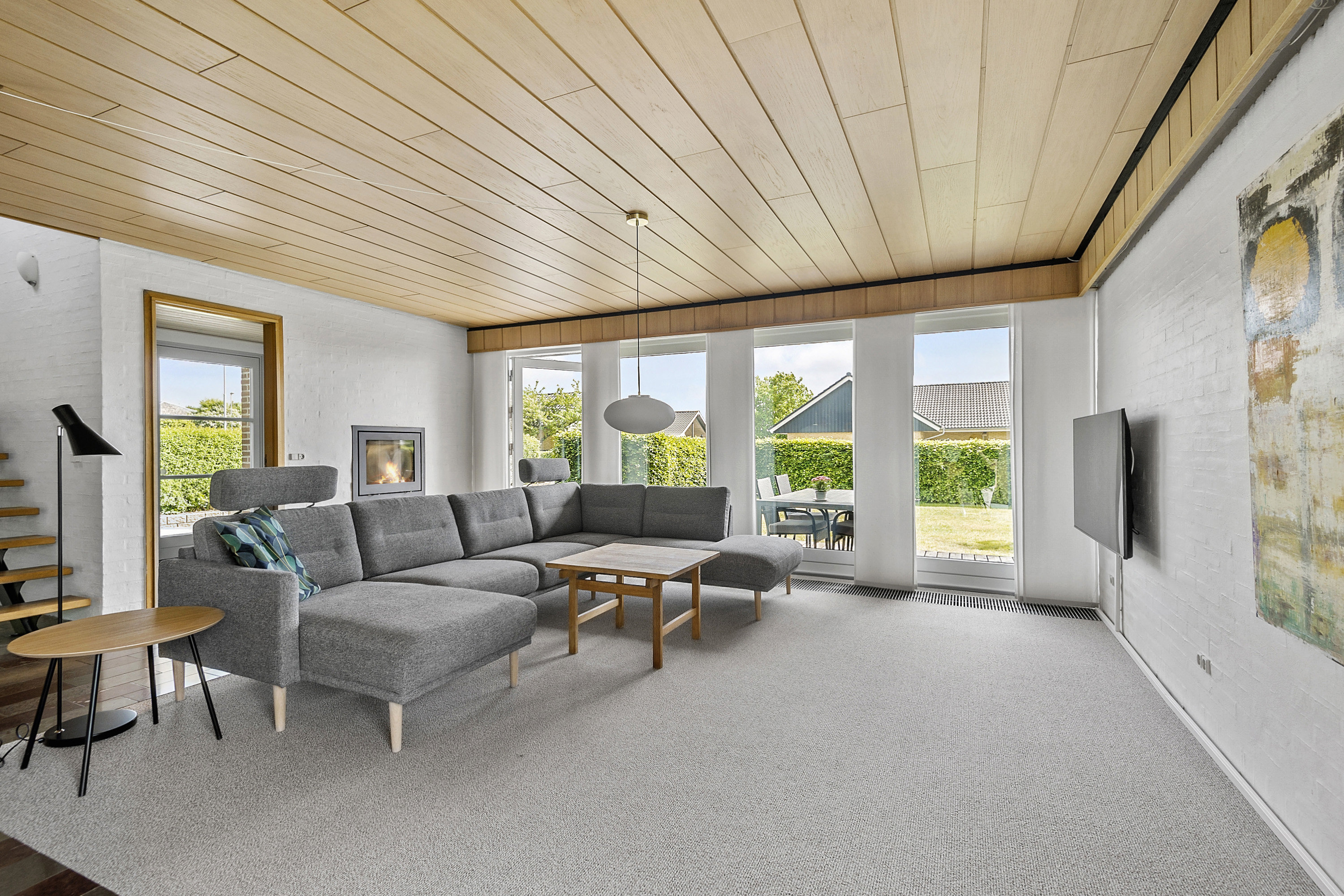 Fremhævet stue billede i fuldskærmstilstand. Billede af Tremhøjevej 27, 6731 Tjæreborg