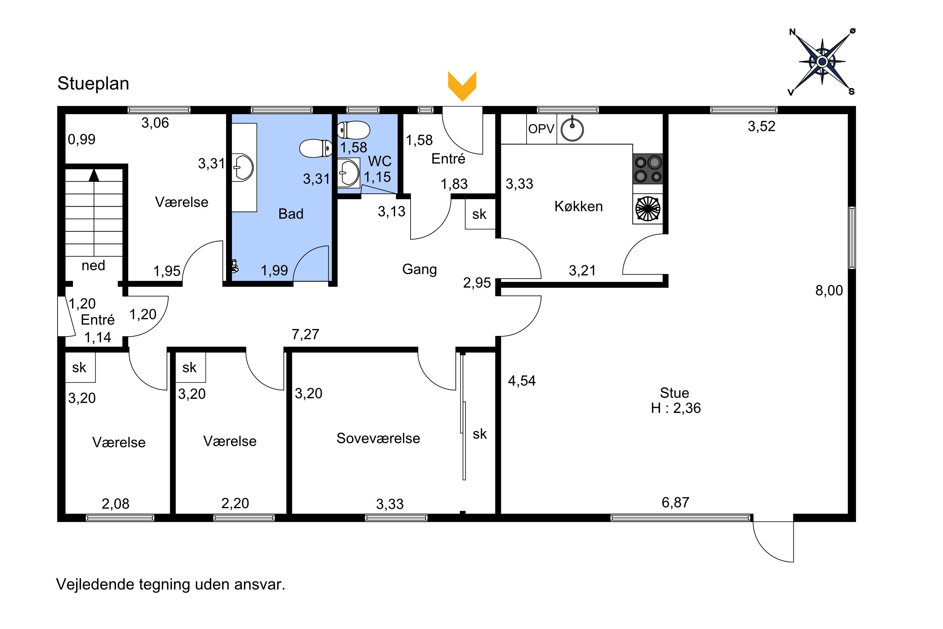 Plantegninger billede af Australiavænget 3A, Tingstrup, 7700 Thisted