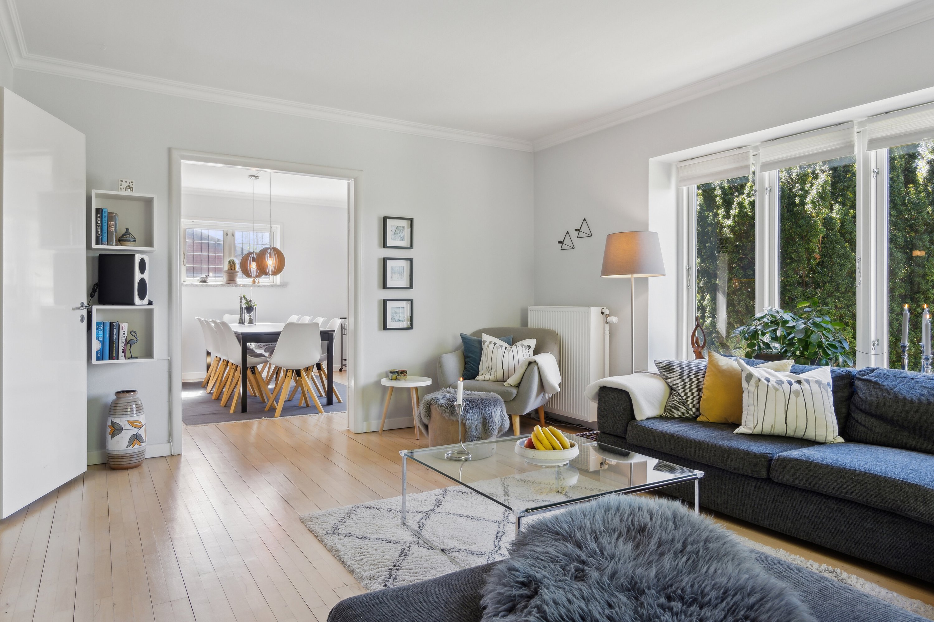 Fremhævet stue billede i fuldskærmstilstand. Billede af Byvangen 3, 7700 Thisted