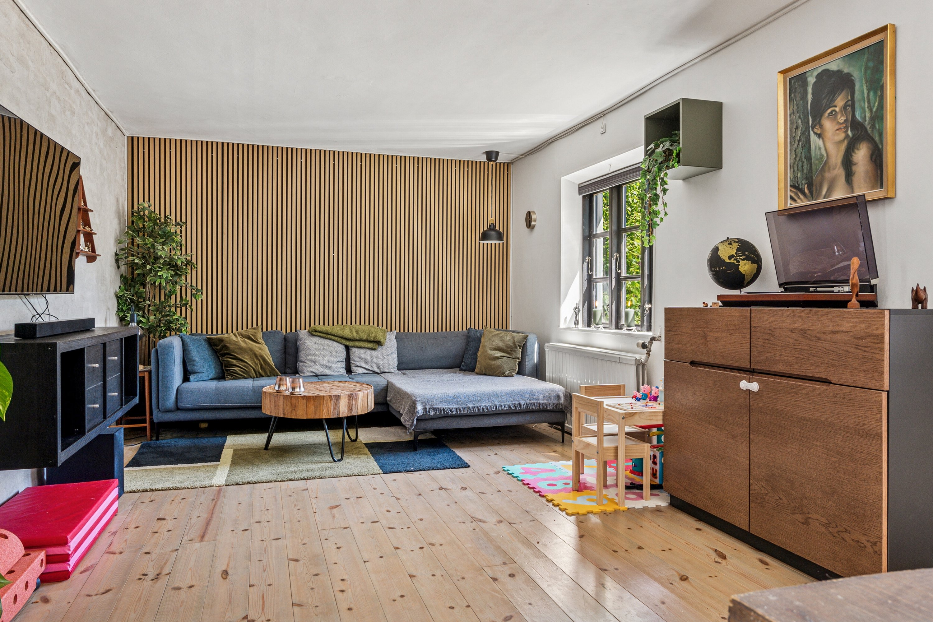 Fremhævet stue billede i fuldskærmstilstand. Billede af Nørreås 37, 4200 Slagelse