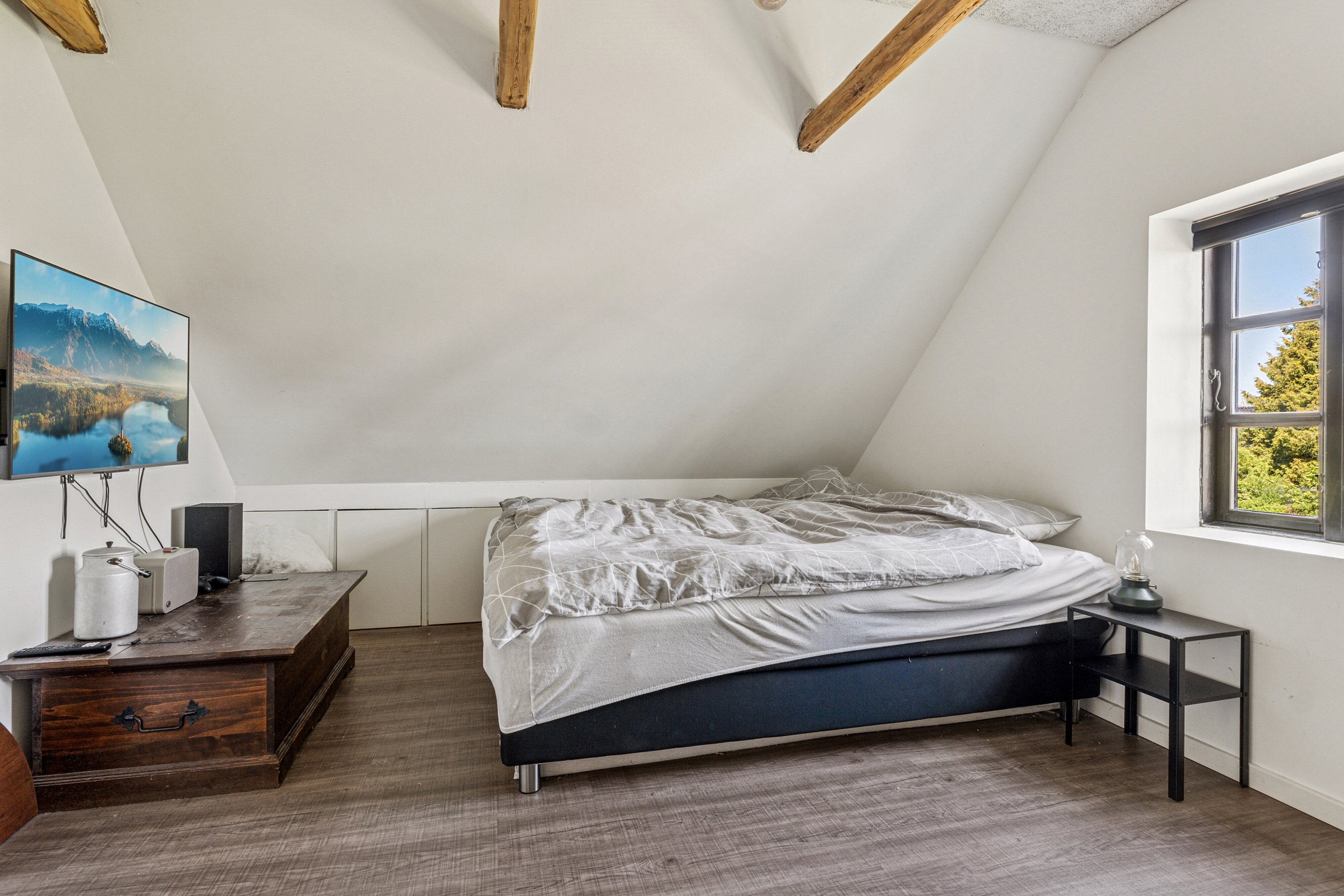 Fremhævet soveværelse billede i fuldskærmstilstand. Billede af Nørreås 37, 4200 Slagelse