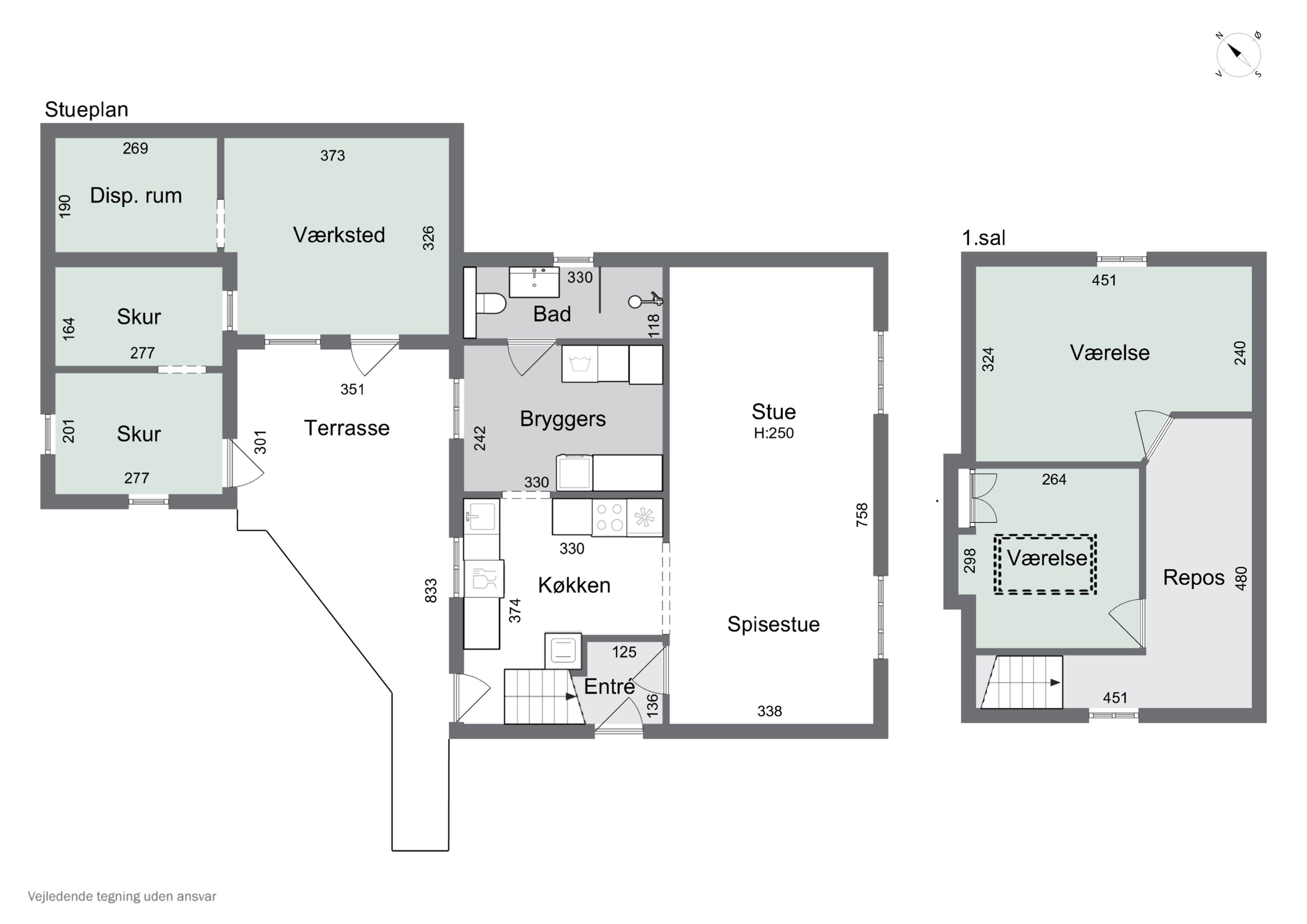 Plantegninger billede af Nørreås 37, 4200 Slagelse