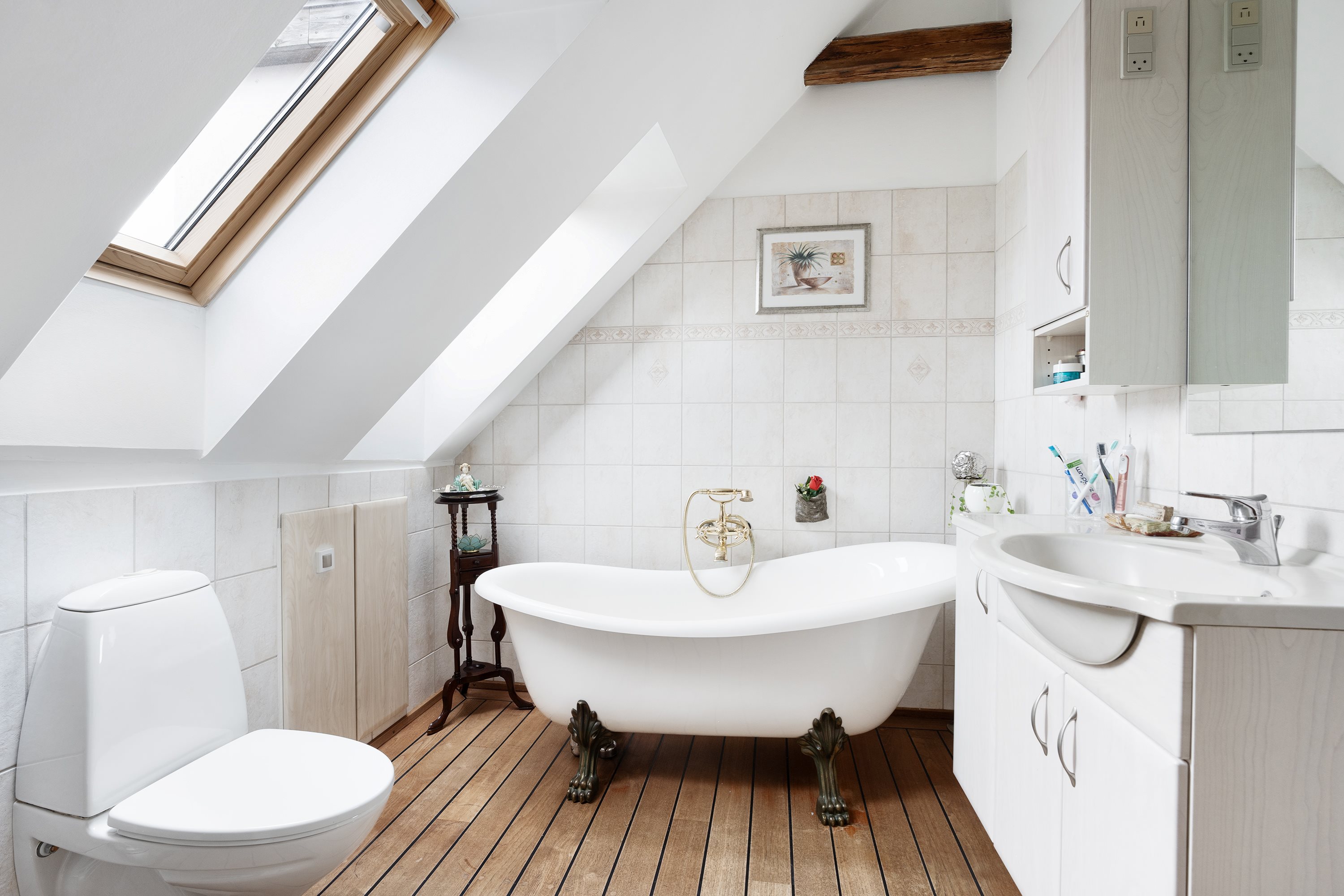 Fremhævet badeværelse billede i fuldskærmstilstand. Billede af Dronningensgade 6, 8900 Randers C