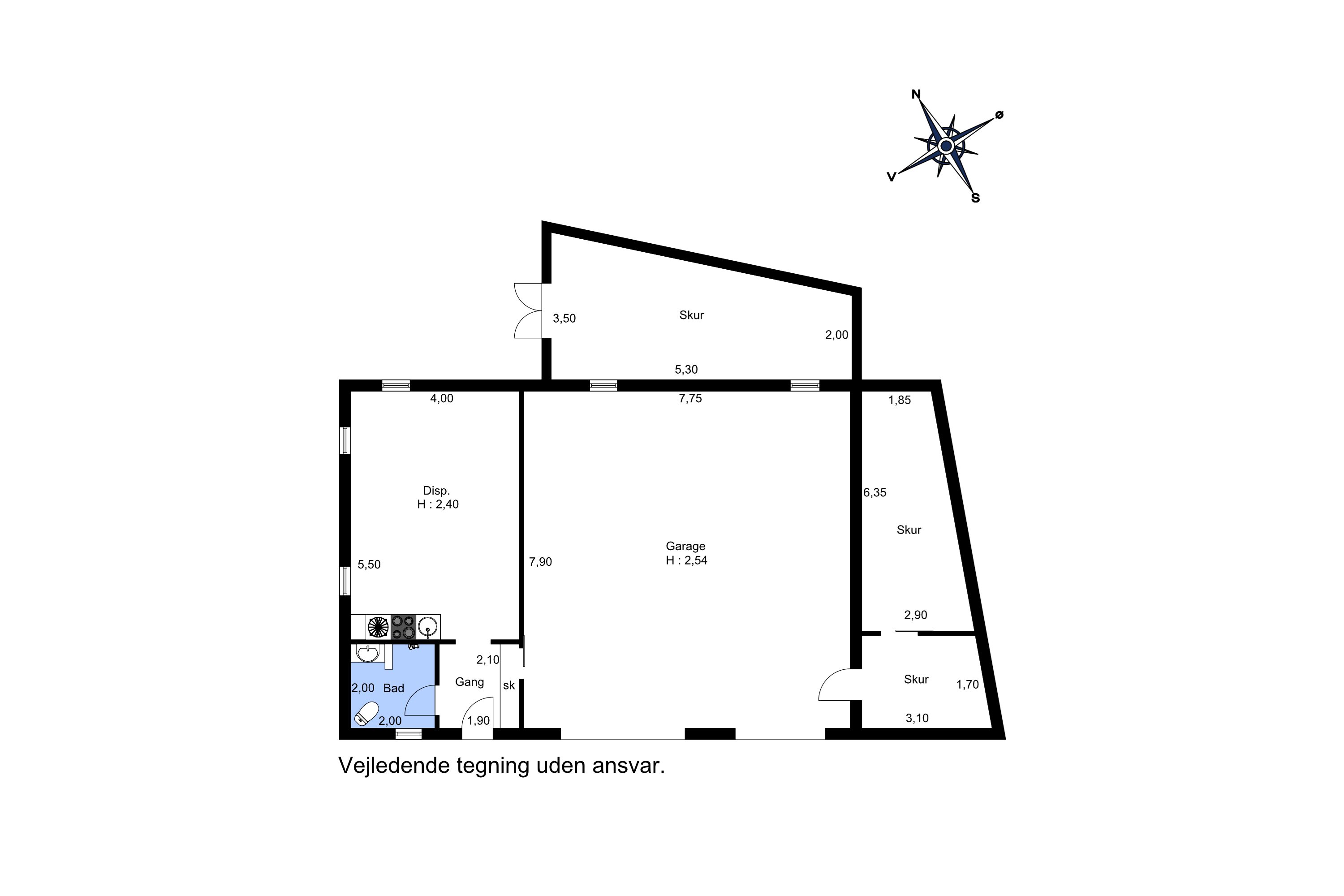 Plantegninger billede af Klokkens Kvarter 120, Holluf Pile, 5220 Odense SØ