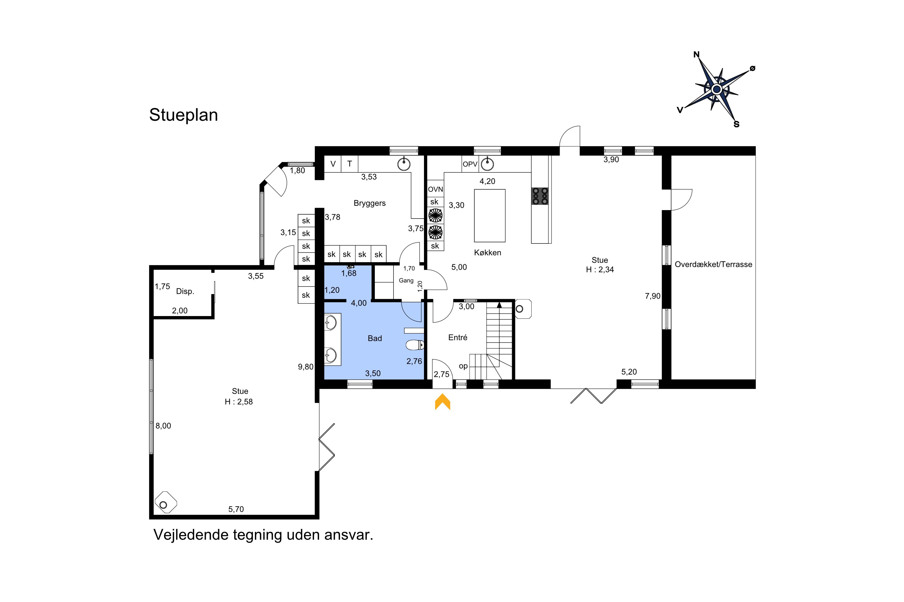 Plantegninger billede af Klokkens Kvarter 120, Holluf Pile, 5220 Odense SØ