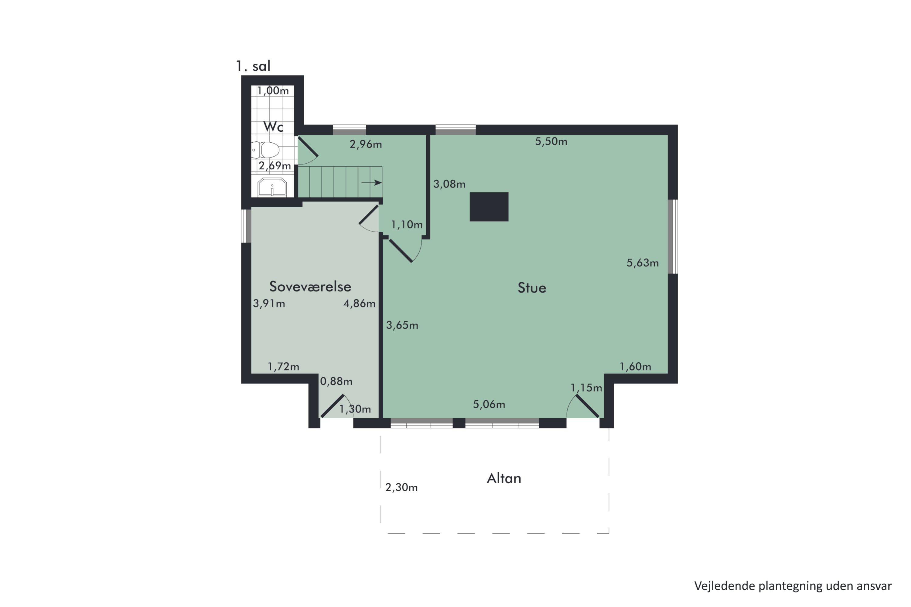 Plantegninger billede af Strandvej 1, 9560 Hadsund