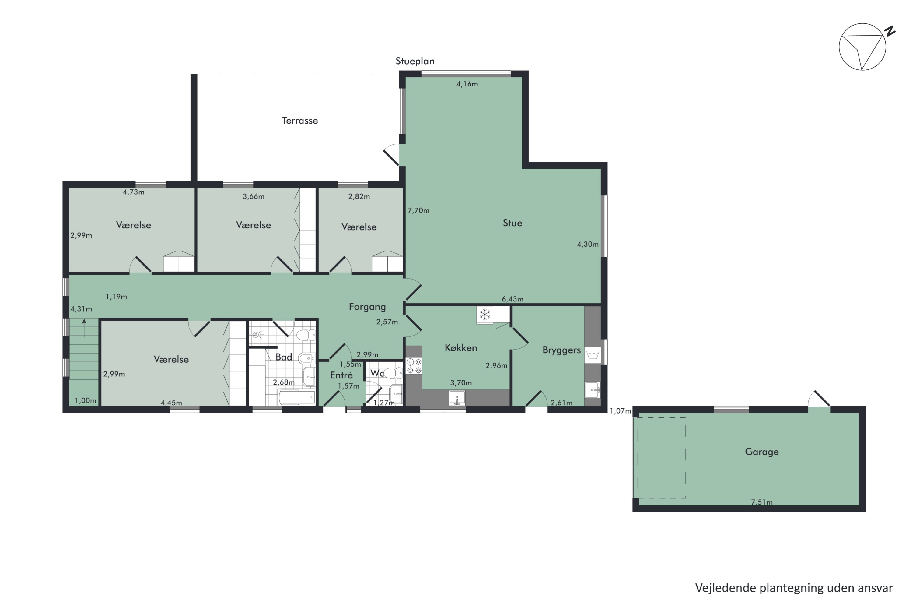 Plantegninger billede af Valmuevej 17, Resen, 7800 Skive