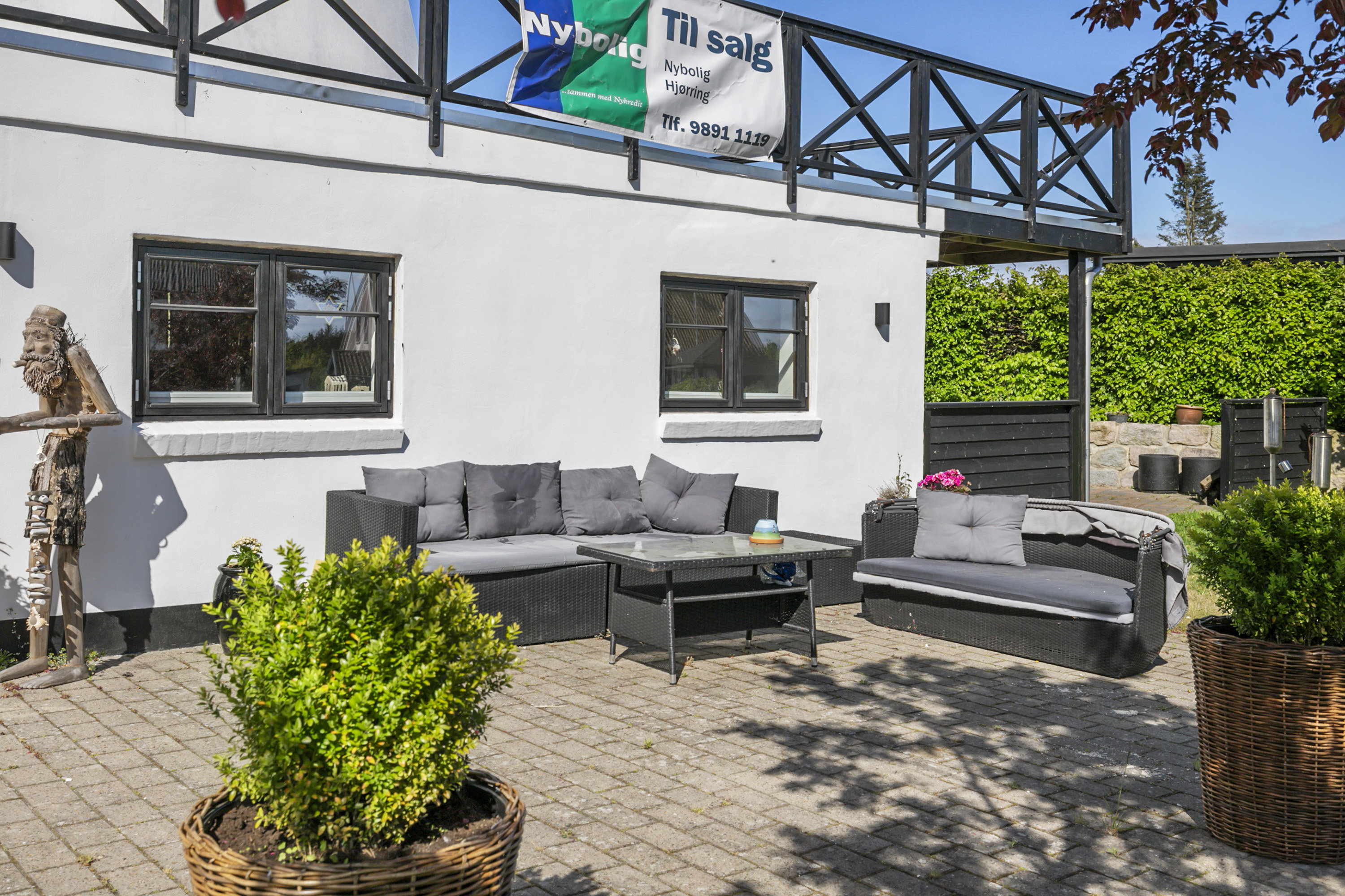 Fremhævet terrasse billede i fuldskærmstilstand. Billede af Møllebakken 11A, 9870 Sindal
