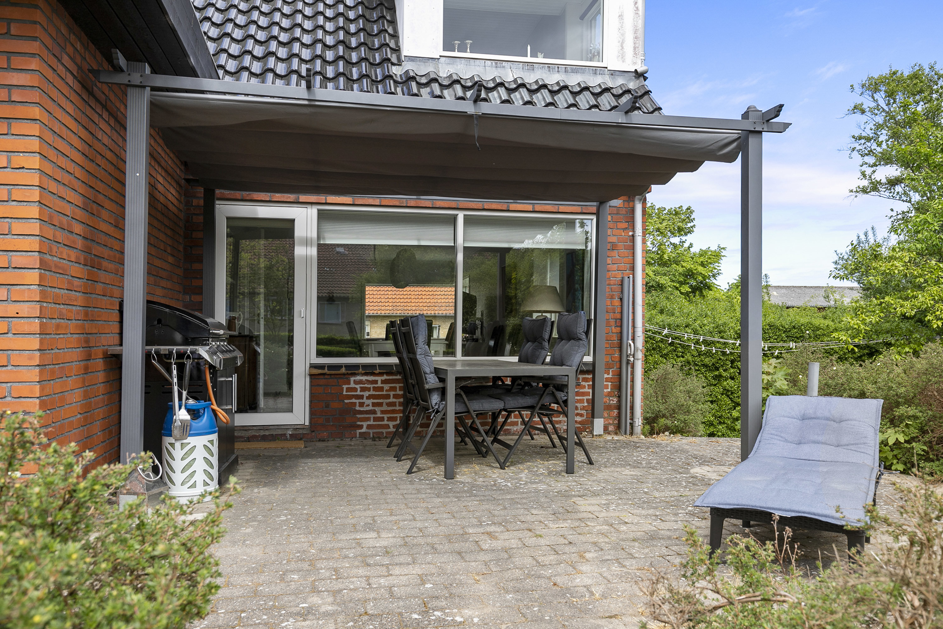 Fremhævet terrasse billede i fuldskærmstilstand. Billede af Møllevej 48, 9800 Hjørring