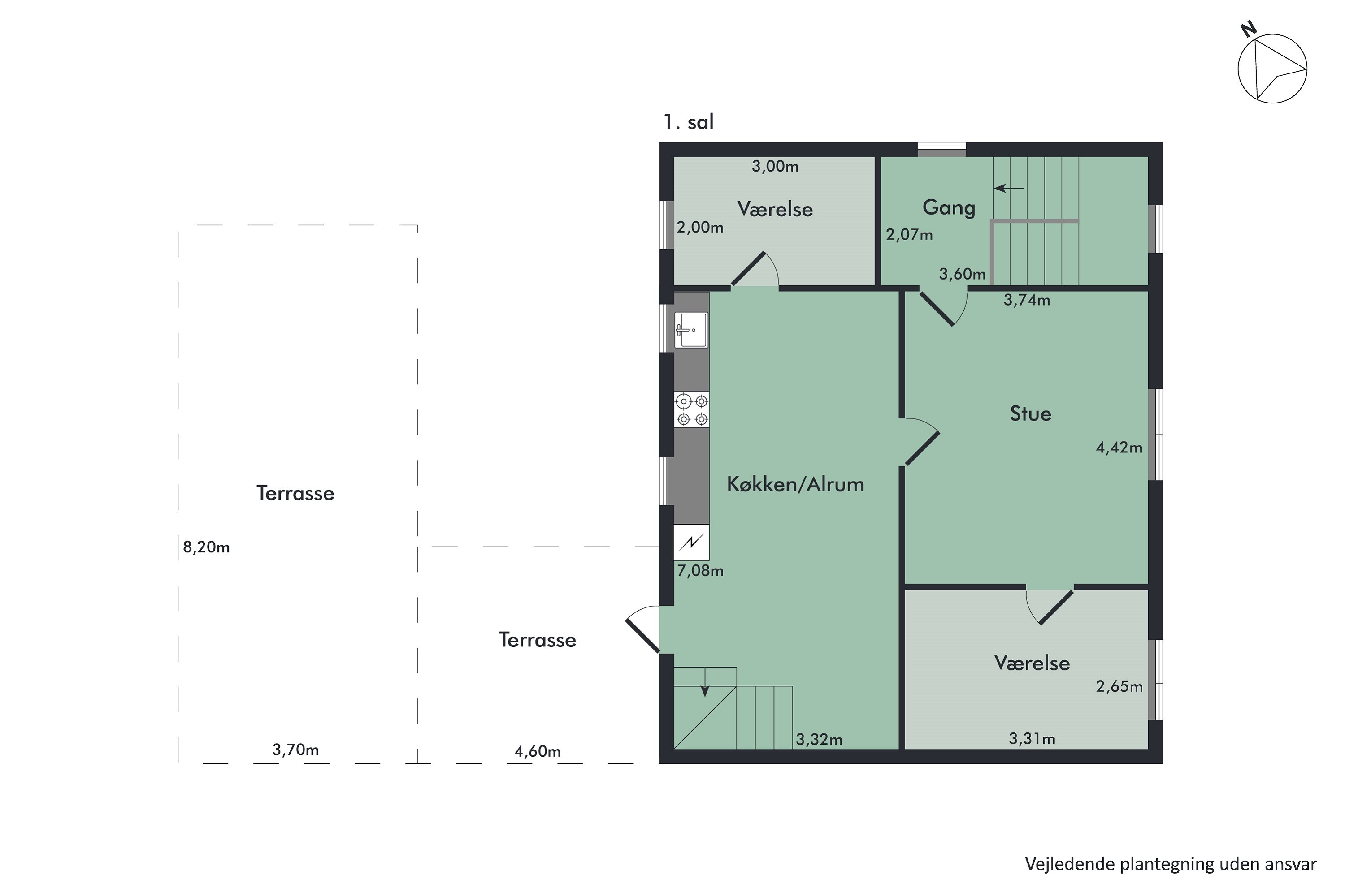 Plantegninger billede af Grøndalsvej 15, 9500 Hobro