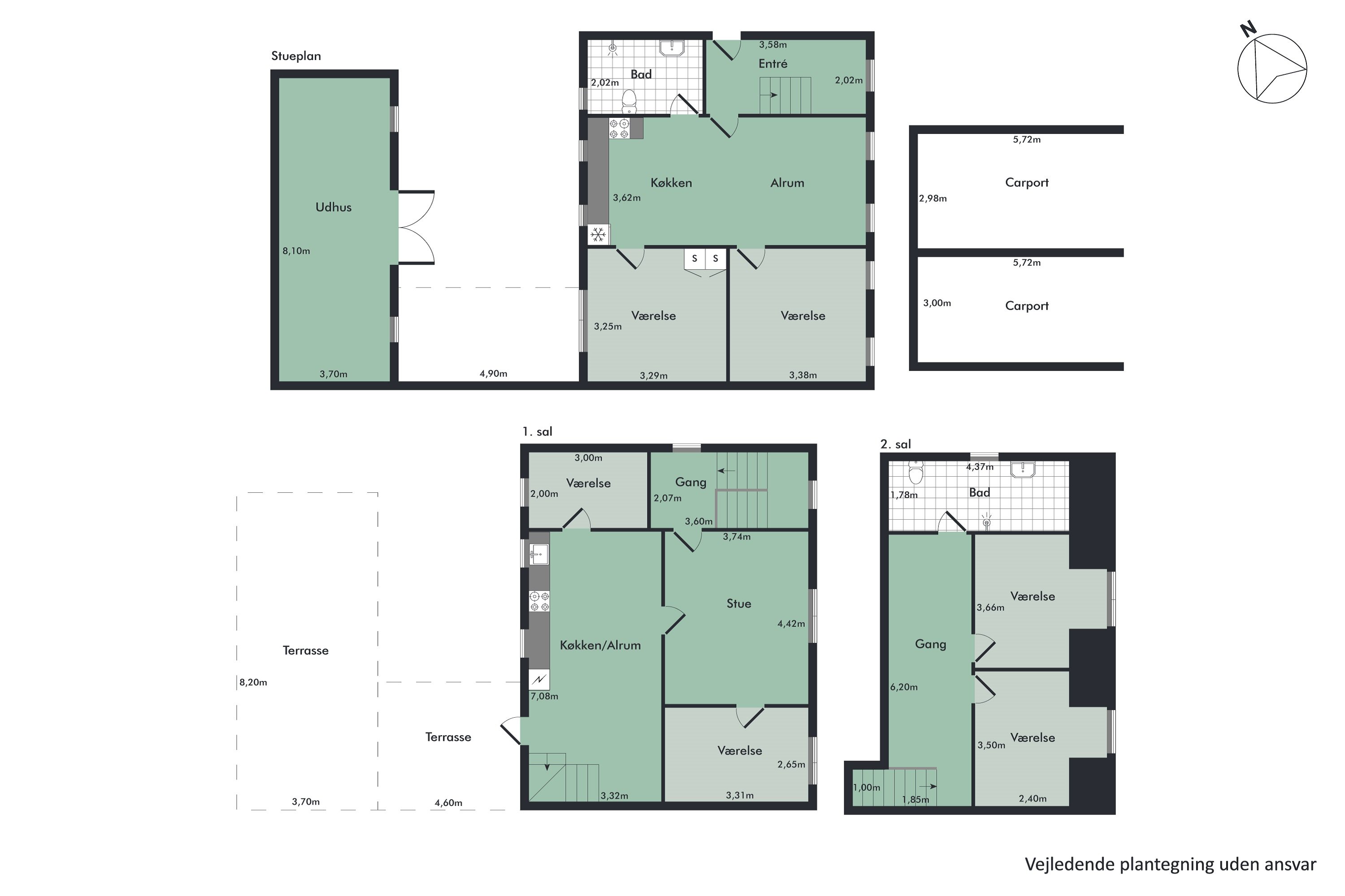 Plantegninger billede af Grøndalsvej 15, 9500 Hobro