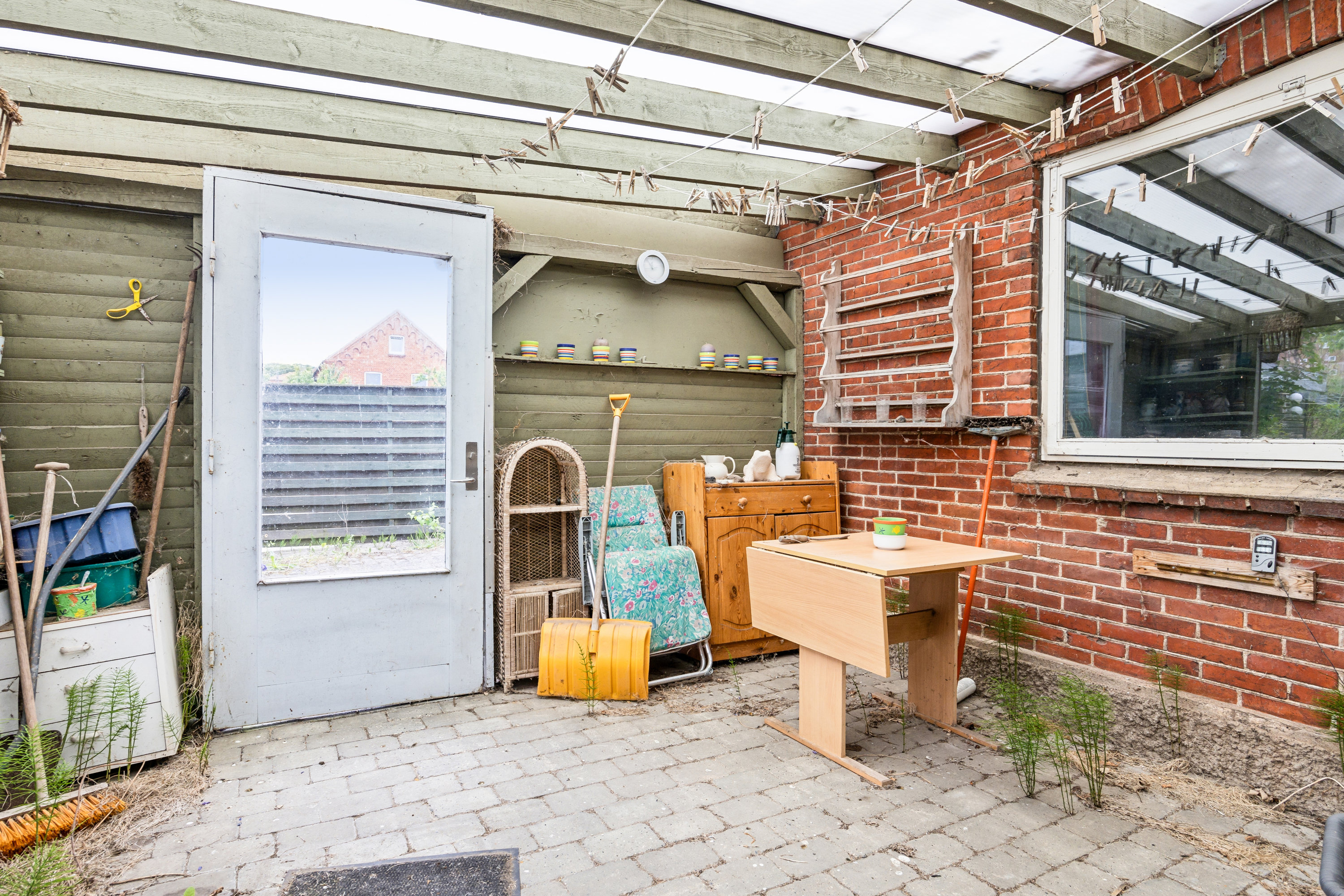 Fremhævet overdækket terrasse billede i fuldskærmstilstand. Billede af Viborgvej 3, Klejtrup, 9500 Hobro