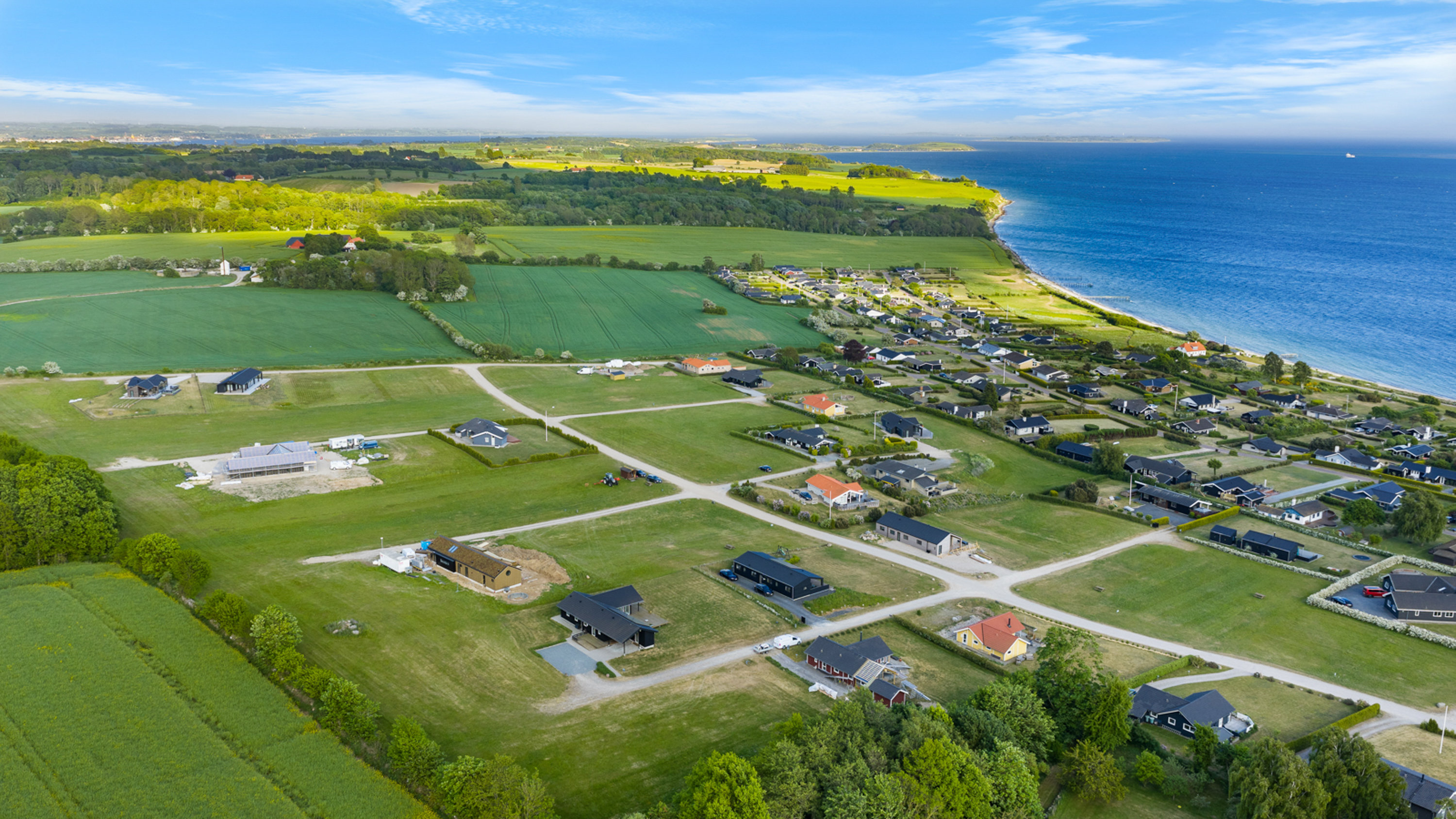 Fremhævet luftfoto billede i fuldskærmstilstand. Billede af Avernakøvej 8, Horne, 5600 Faaborg