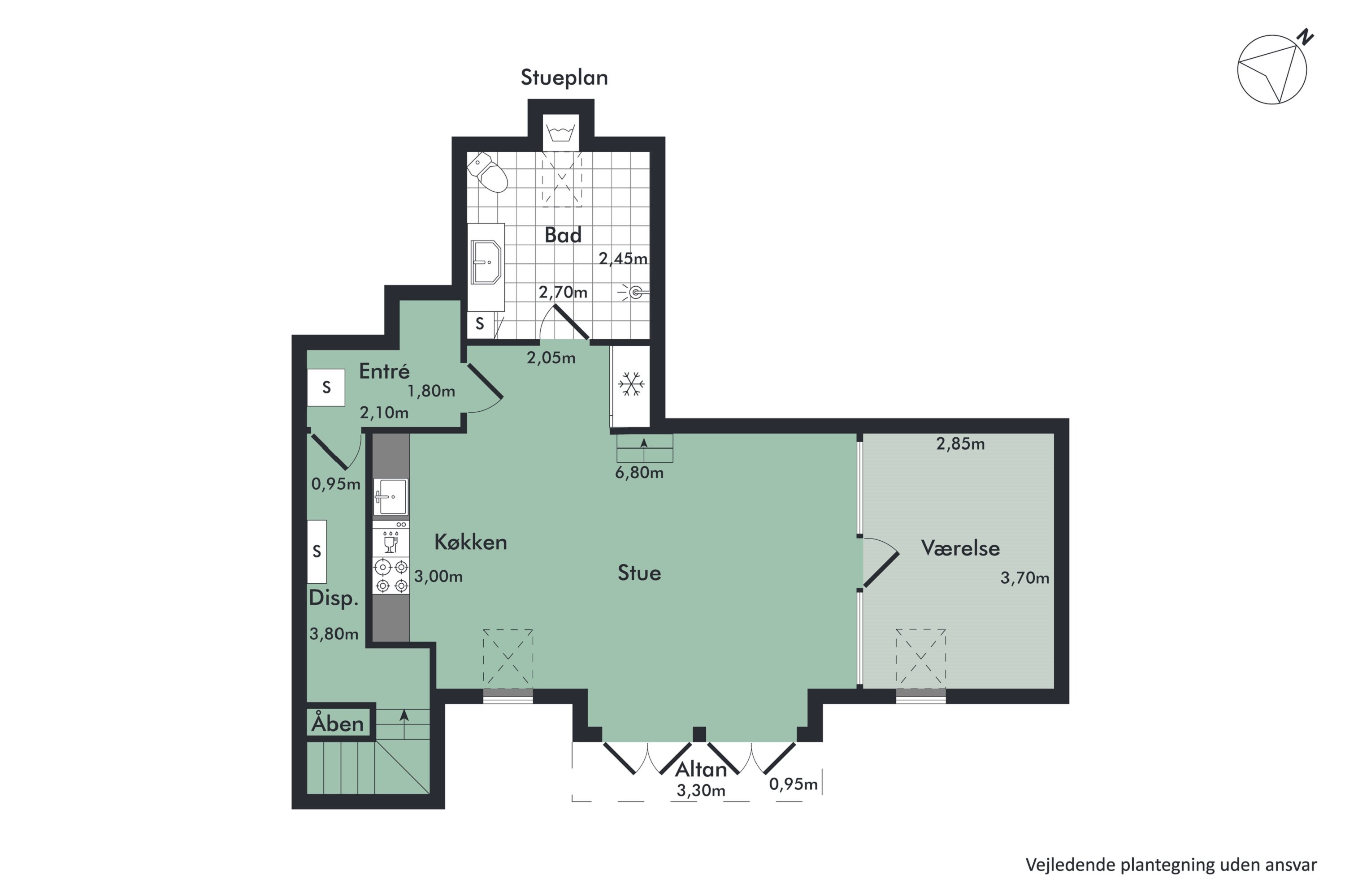 Plantegninger billede af Vesterbro 22, 4., 9000 Aalborg