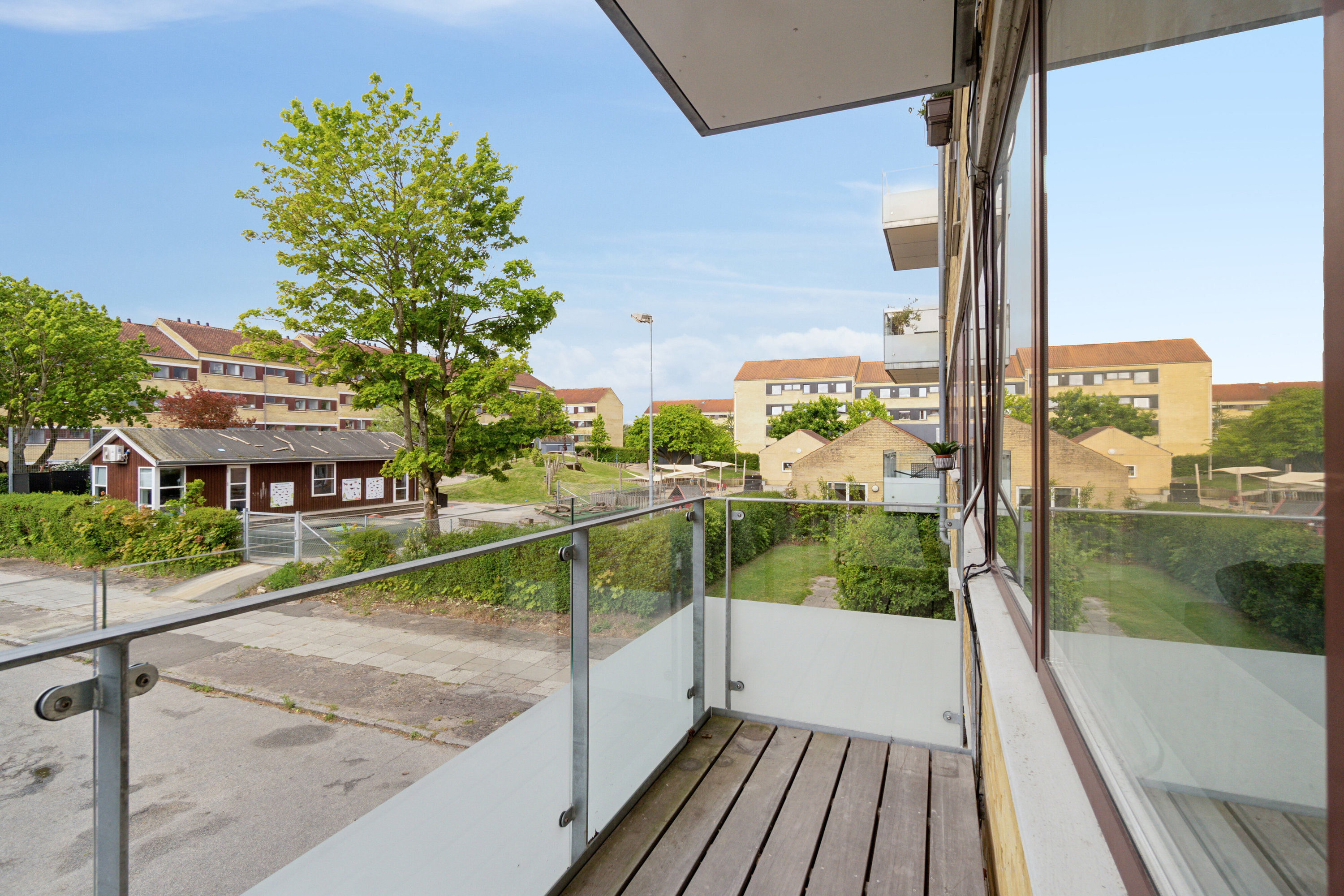 Fremhævet altan billede i fuldskærmstilstand. Billede af Rundhøj Allé 95, st.. tv., 8270 Højbjerg