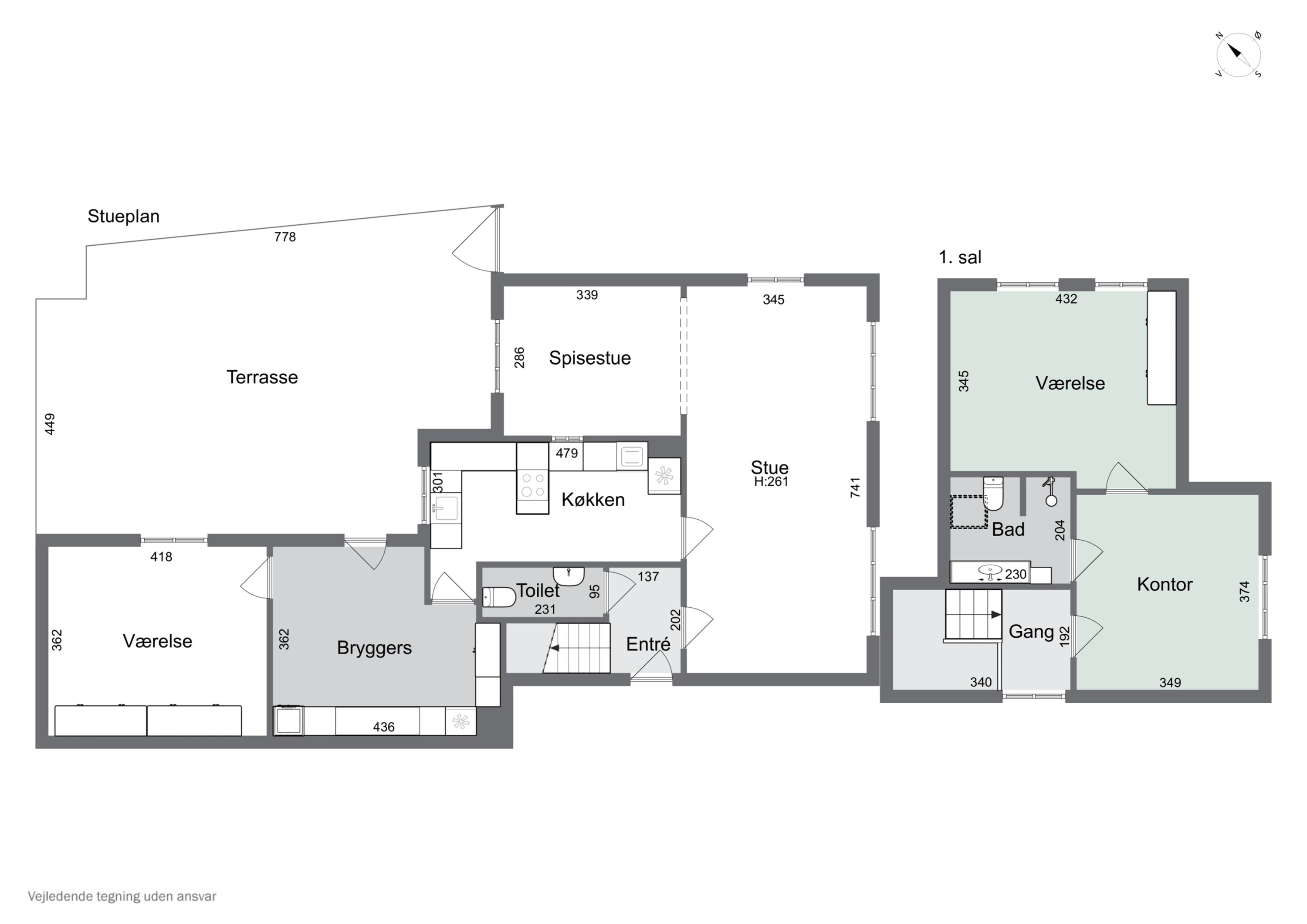 Plantegninger billede af Langgade 11, 4262 Sandved