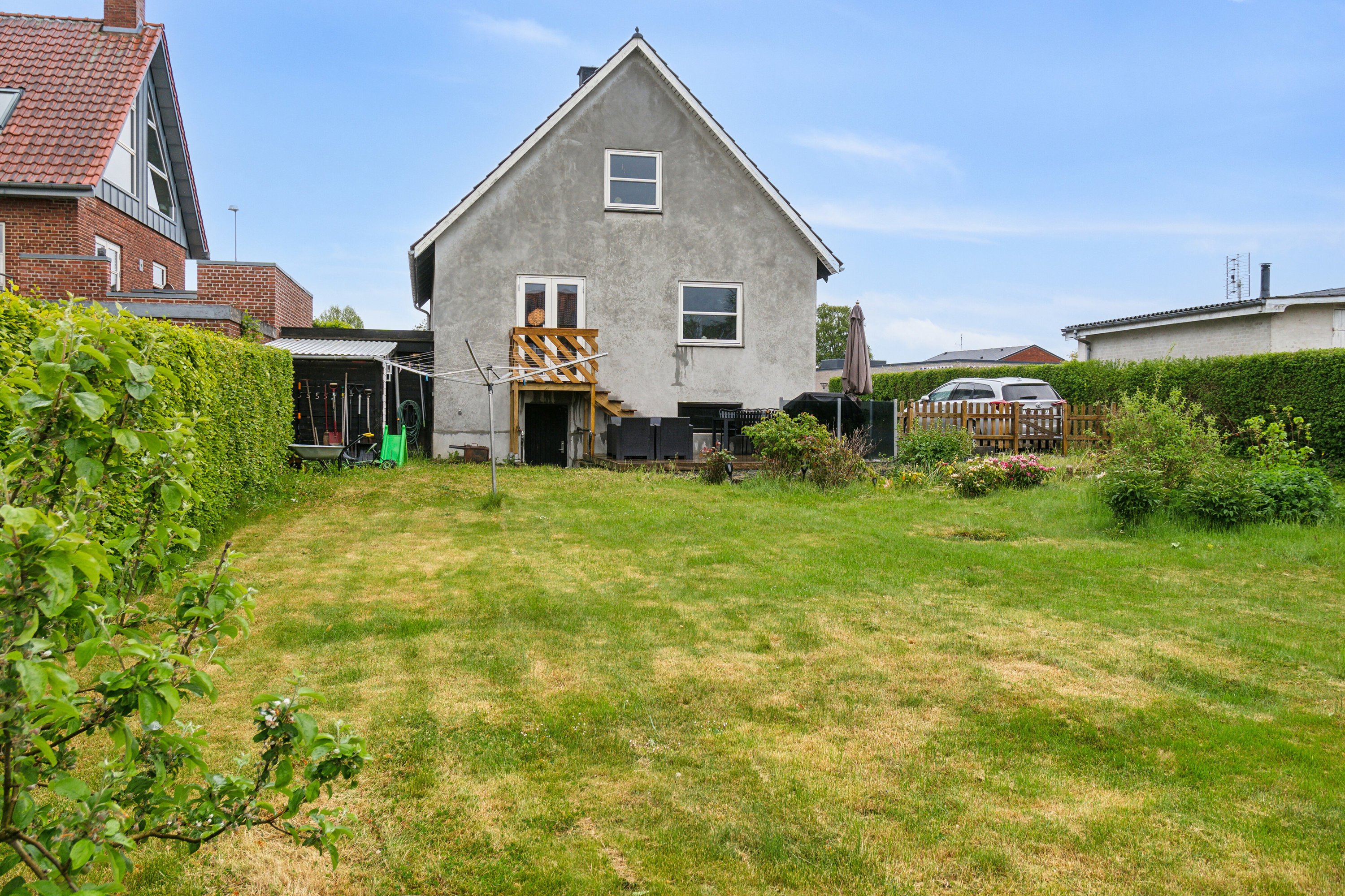 Fremhævet set fra haven billede i fuldskærmstilstand. Billede af Mølmarksvej 178, 5700 Svendborg