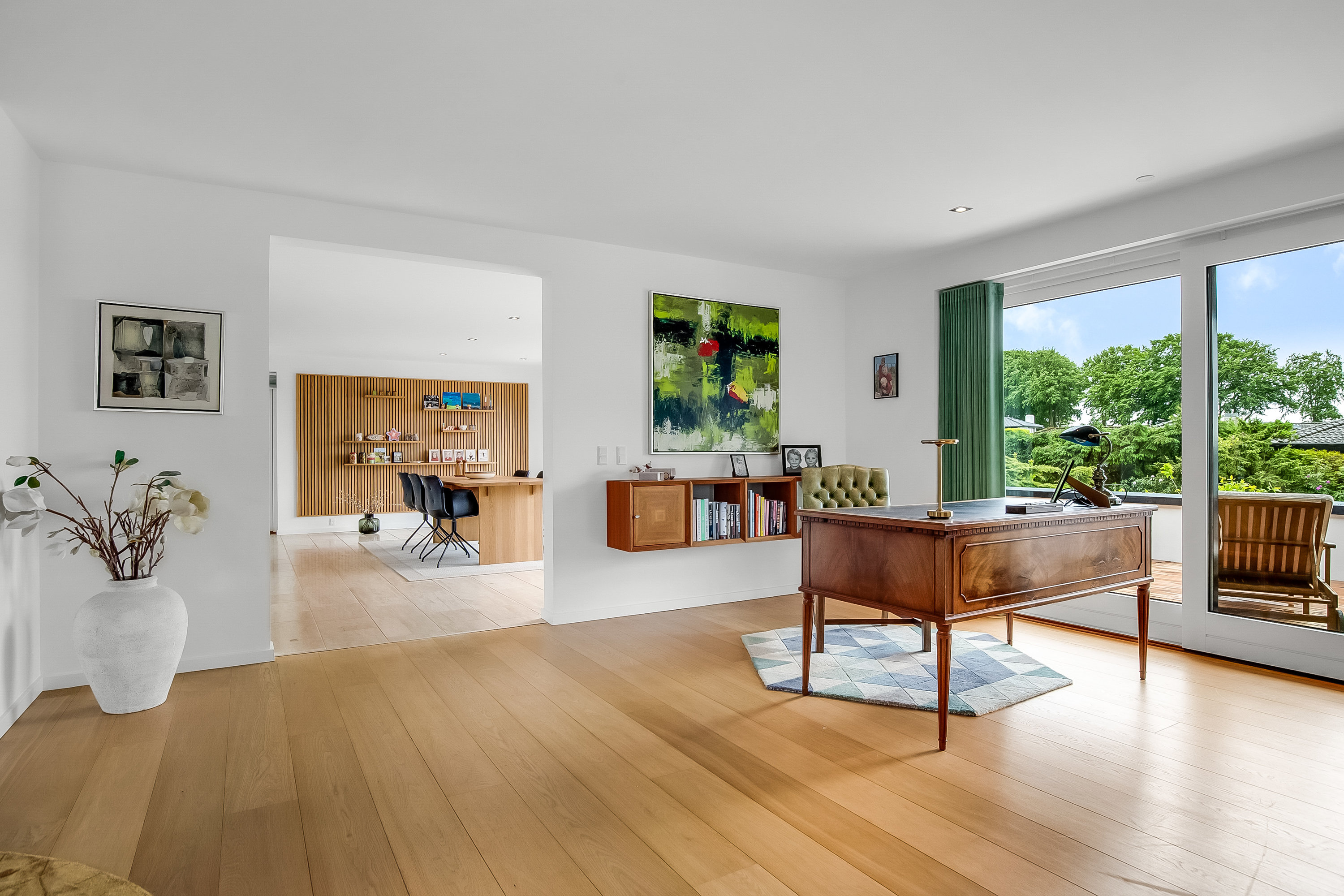 Fremhævet stue billede i fuldskærmstilstand. Billede af Trapholtparken 26, Strandhuse, 6000 Kolding