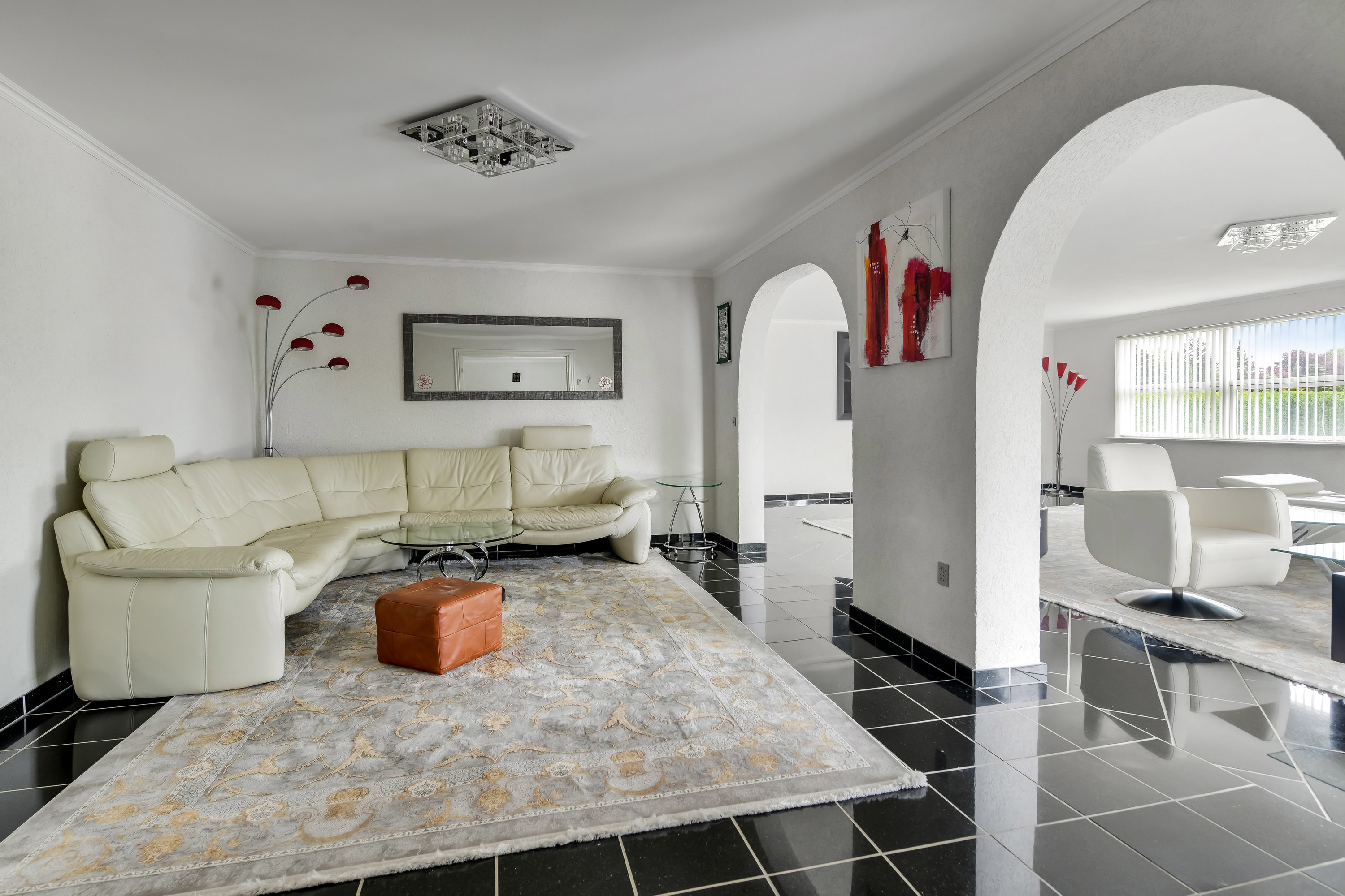 Fremhævet stue billede i fuldskærmstilstand. Billede af Grønlandsvej 8, 7200 Grindsted