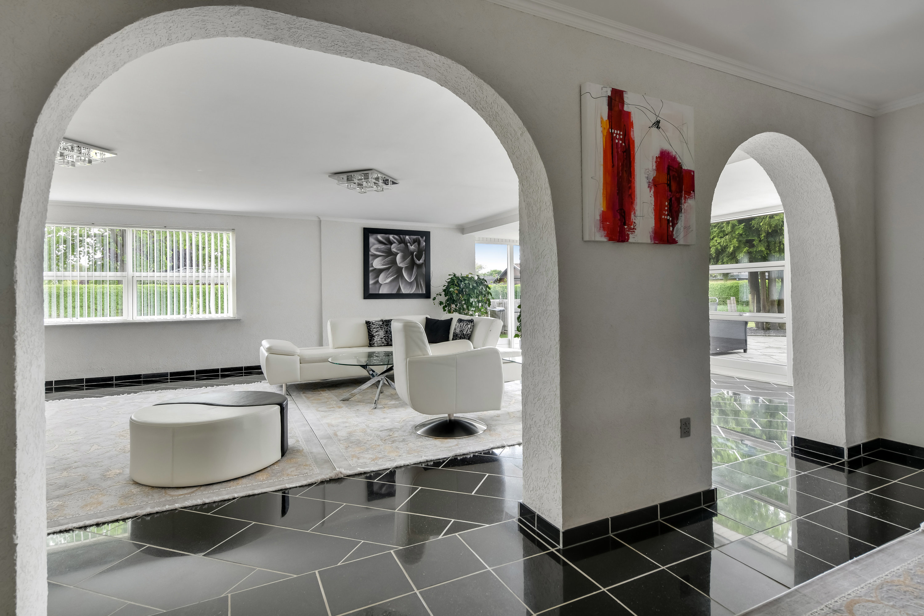 Fremhævet stue billede i fuldskærmstilstand. Billede af Grønlandsvej 8, 7200 Grindsted