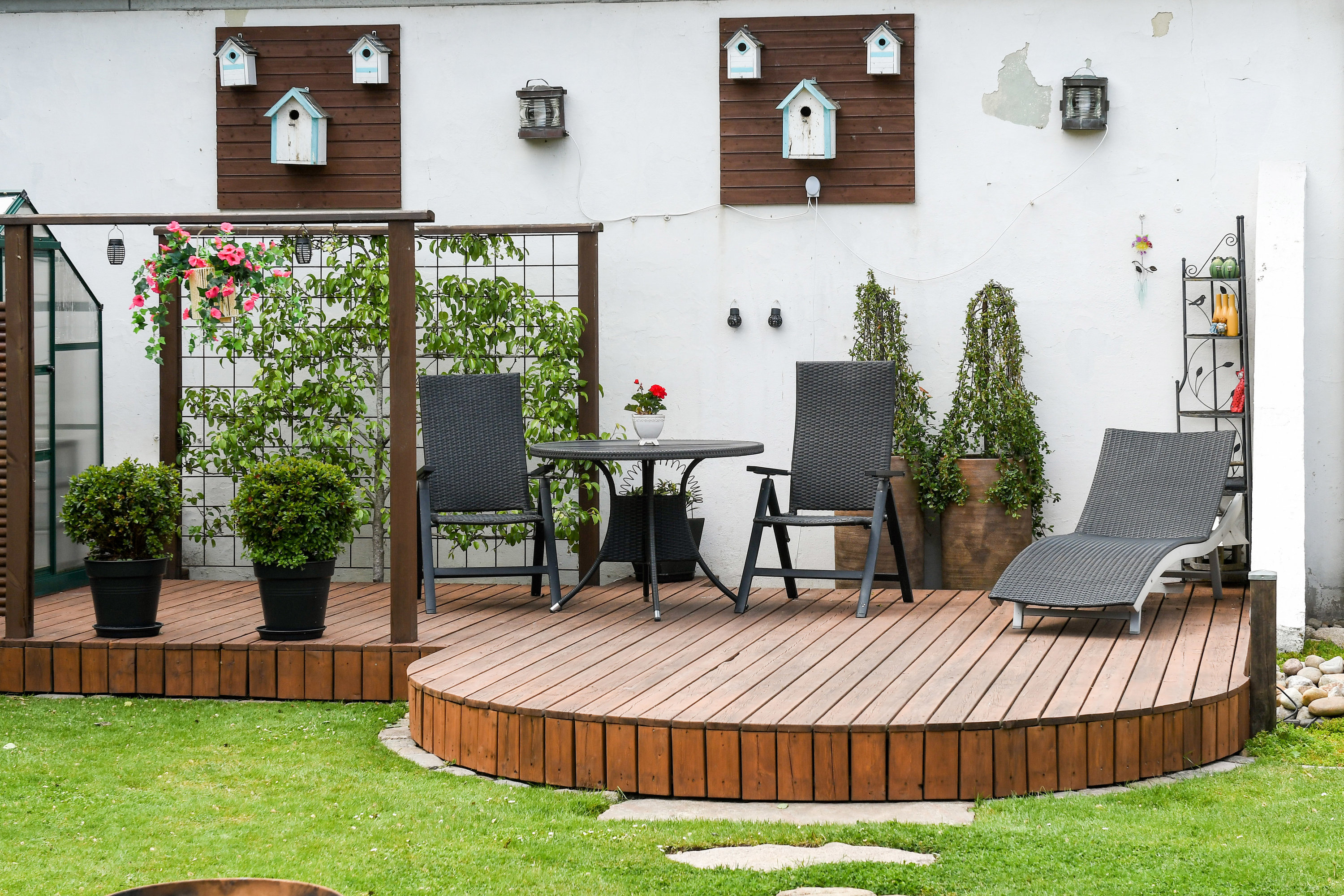 Fremhævet terrasse billede i fuldskærmstilstand. Billede af Teglgaardsvej 8, 7200 Grindsted