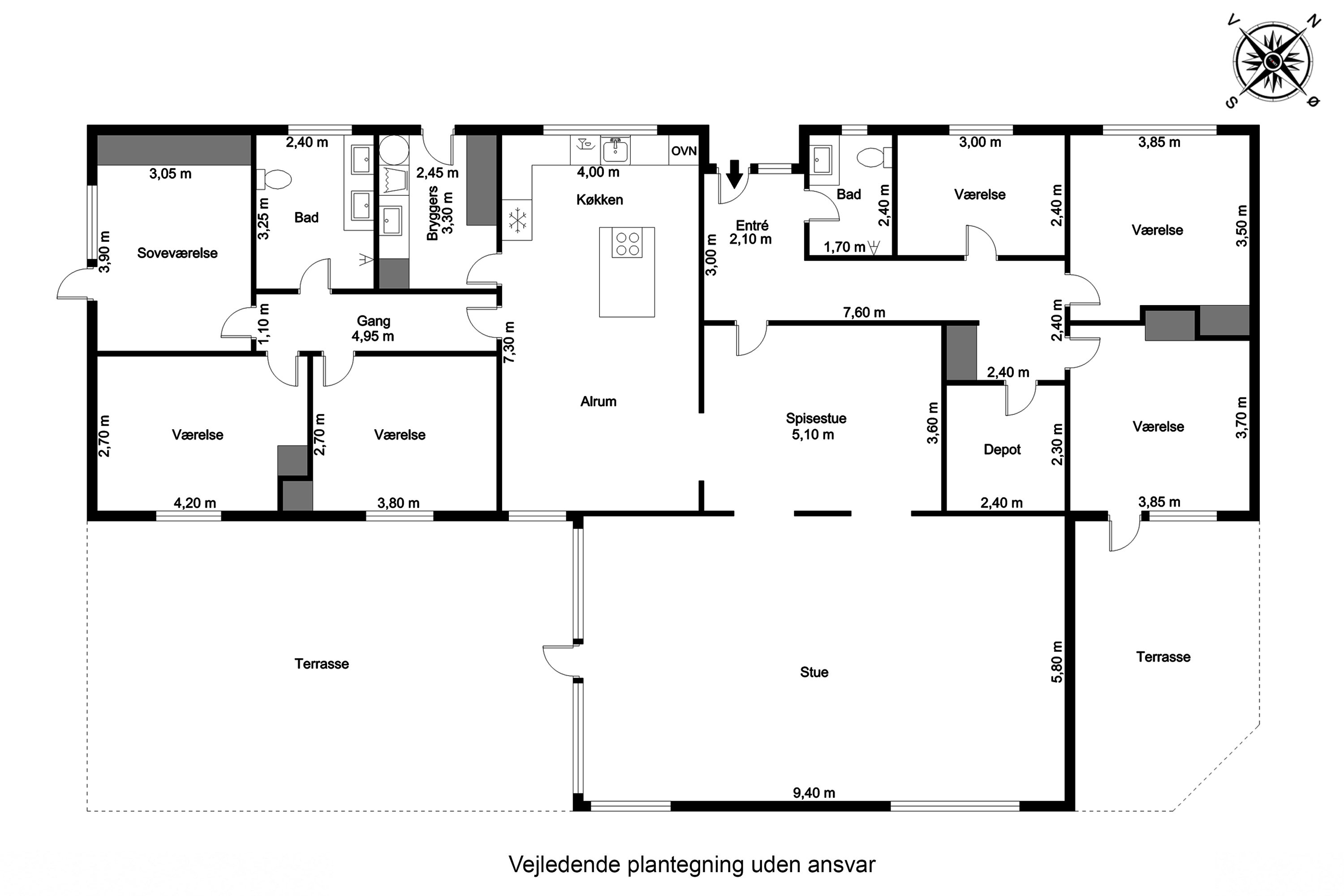 Plantegninger billede af Grønlandsvej 8, 7200 Grindsted