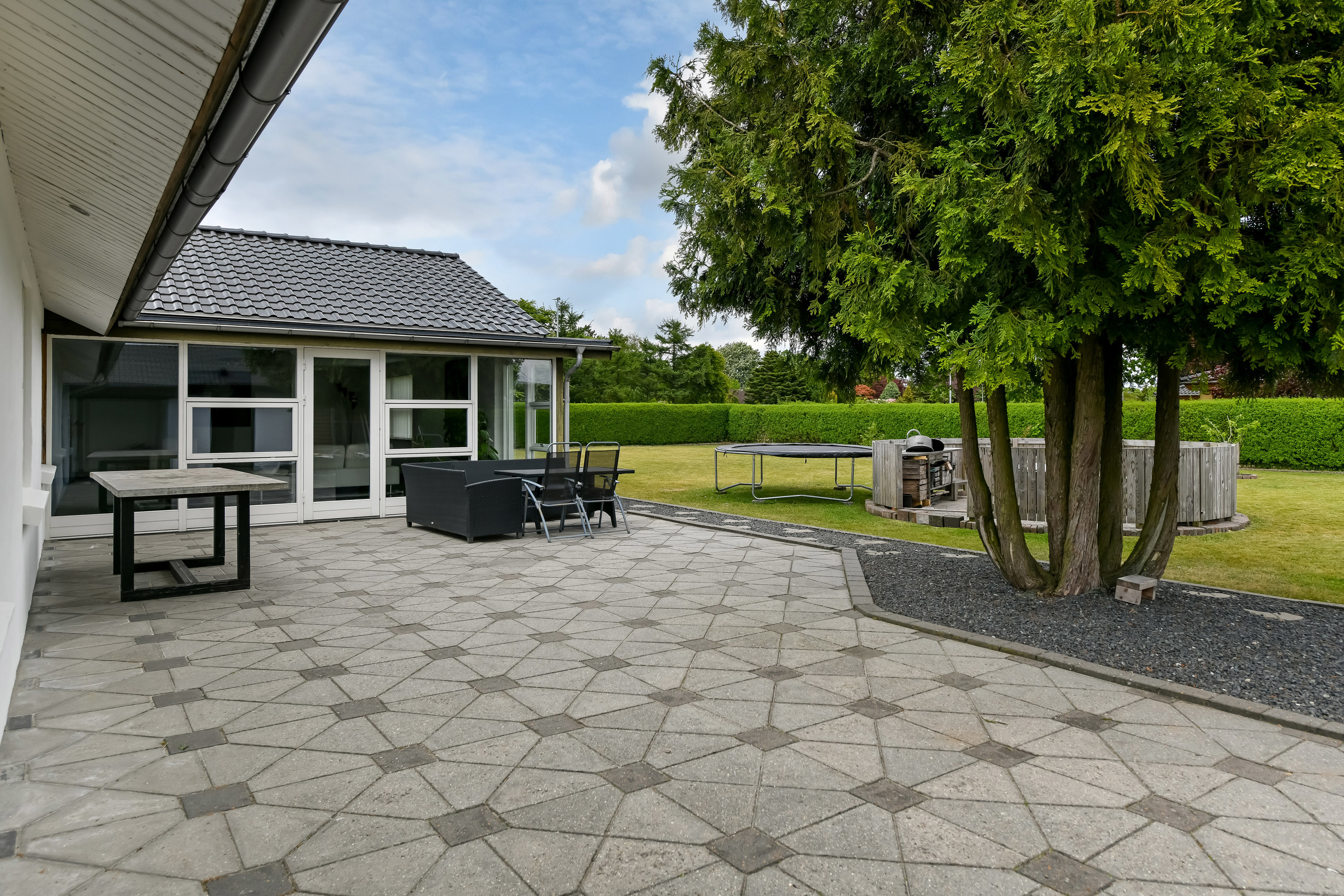 Fremhævet terrasse billede i fuldskærmstilstand. Billede af Grønlandsvej 8, 7200 Grindsted