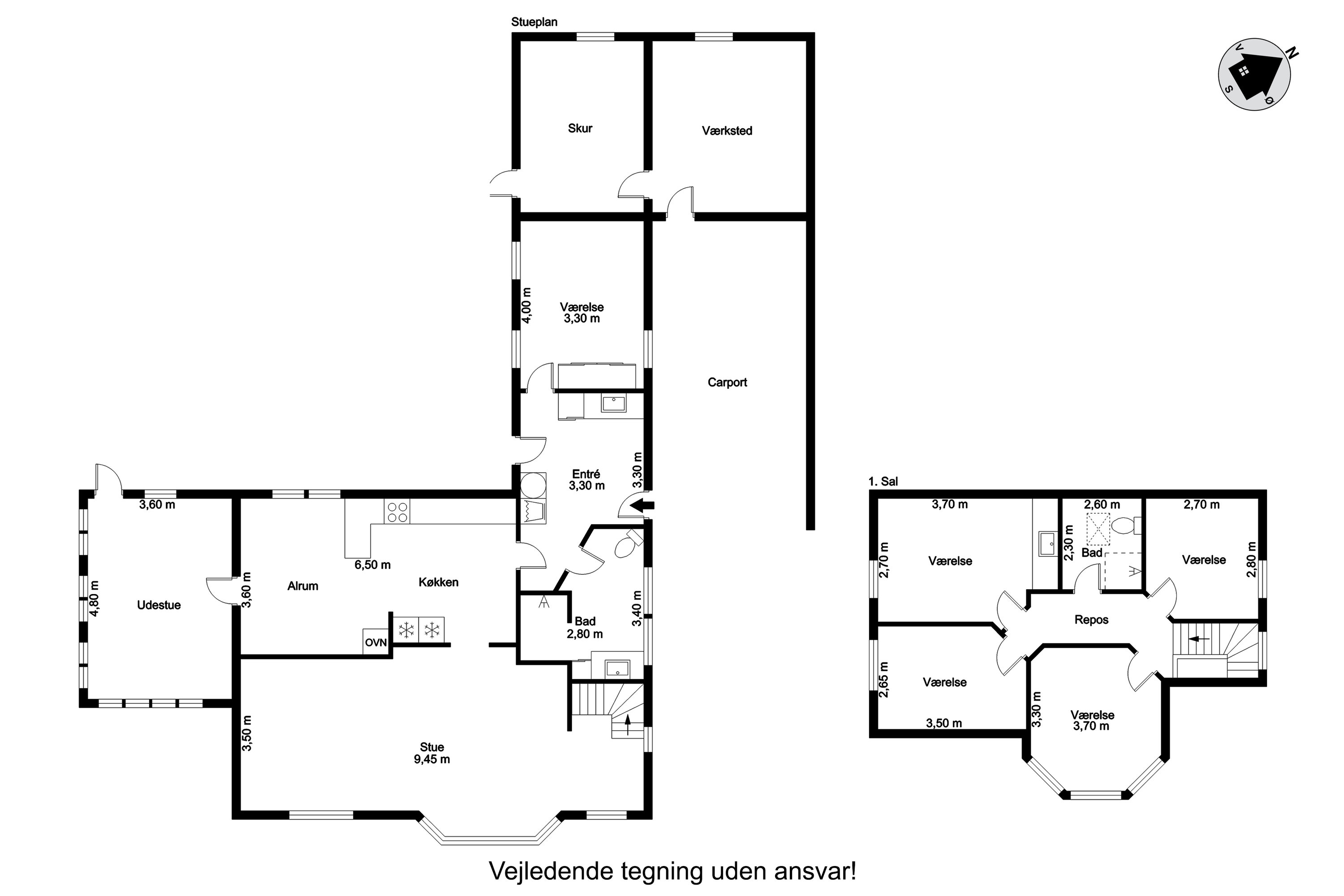 Plantegninger billede af Hovedgaden 27, 6971 Spjald
