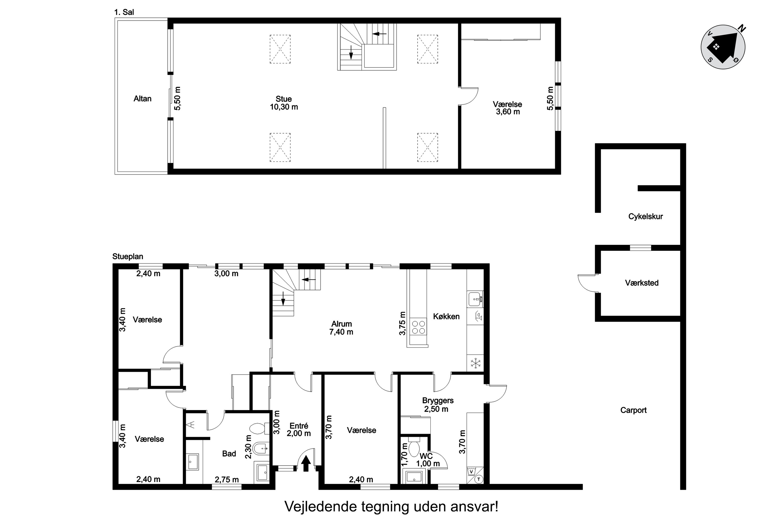 Plantegninger billede af Tjørnevej 10, 6950 Ringkøbing
