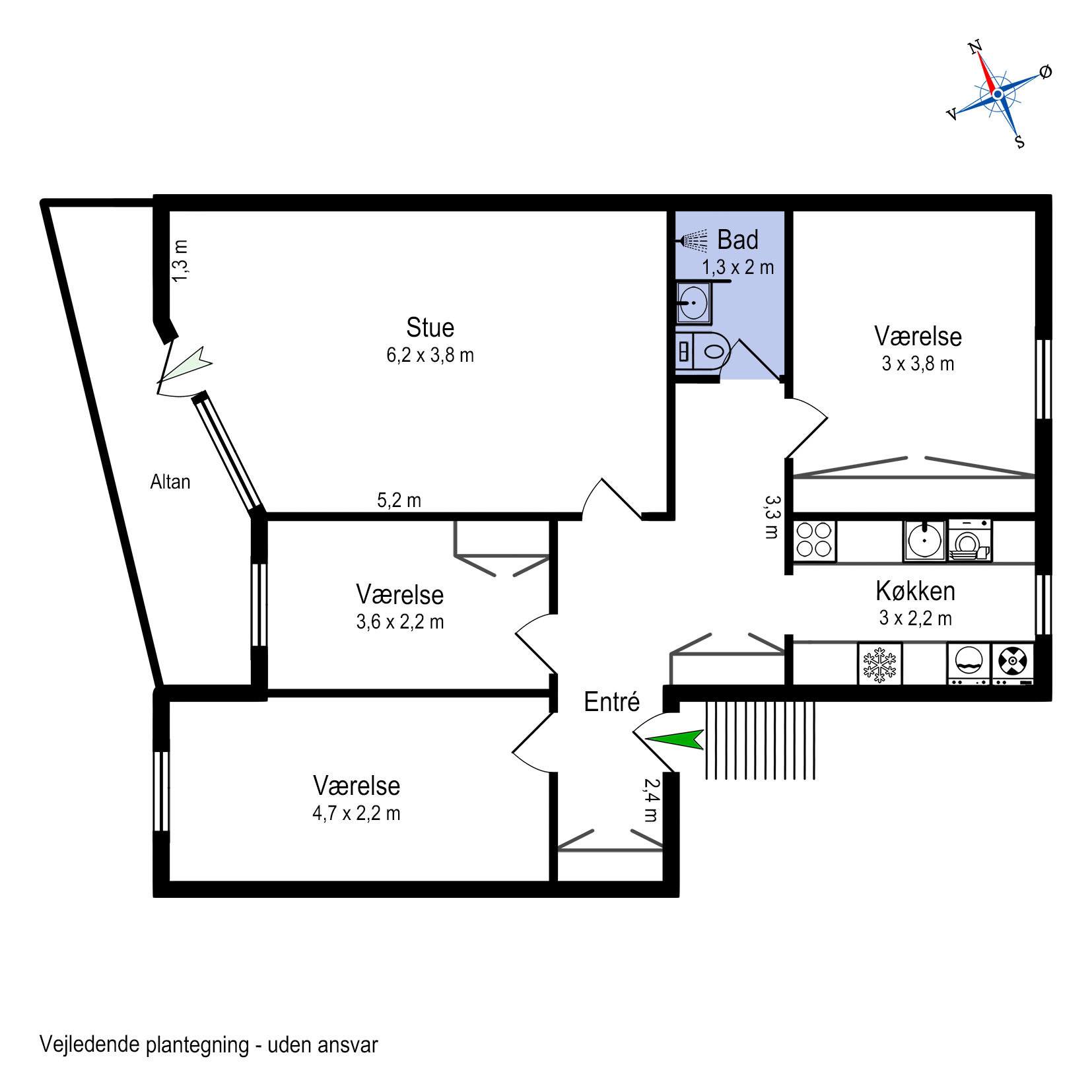 Plantegninger billede af Tirstrupvej 6, st.. th., 8240 Risskov