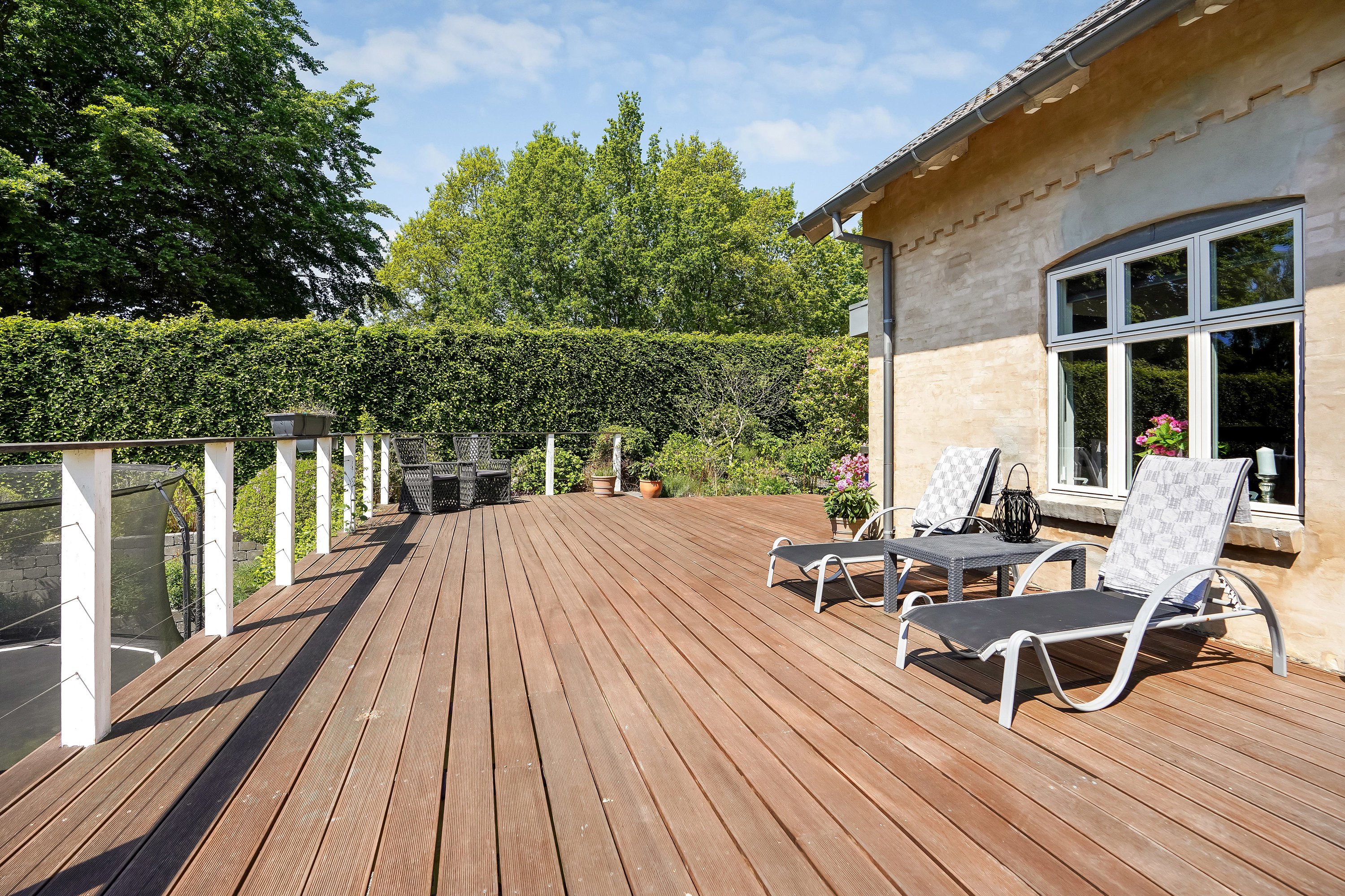 Fremhævet terrasse billede i fuldskærmstilstand. Billede af Kirkevej 27, Tommerup St, 5690 Tommerup