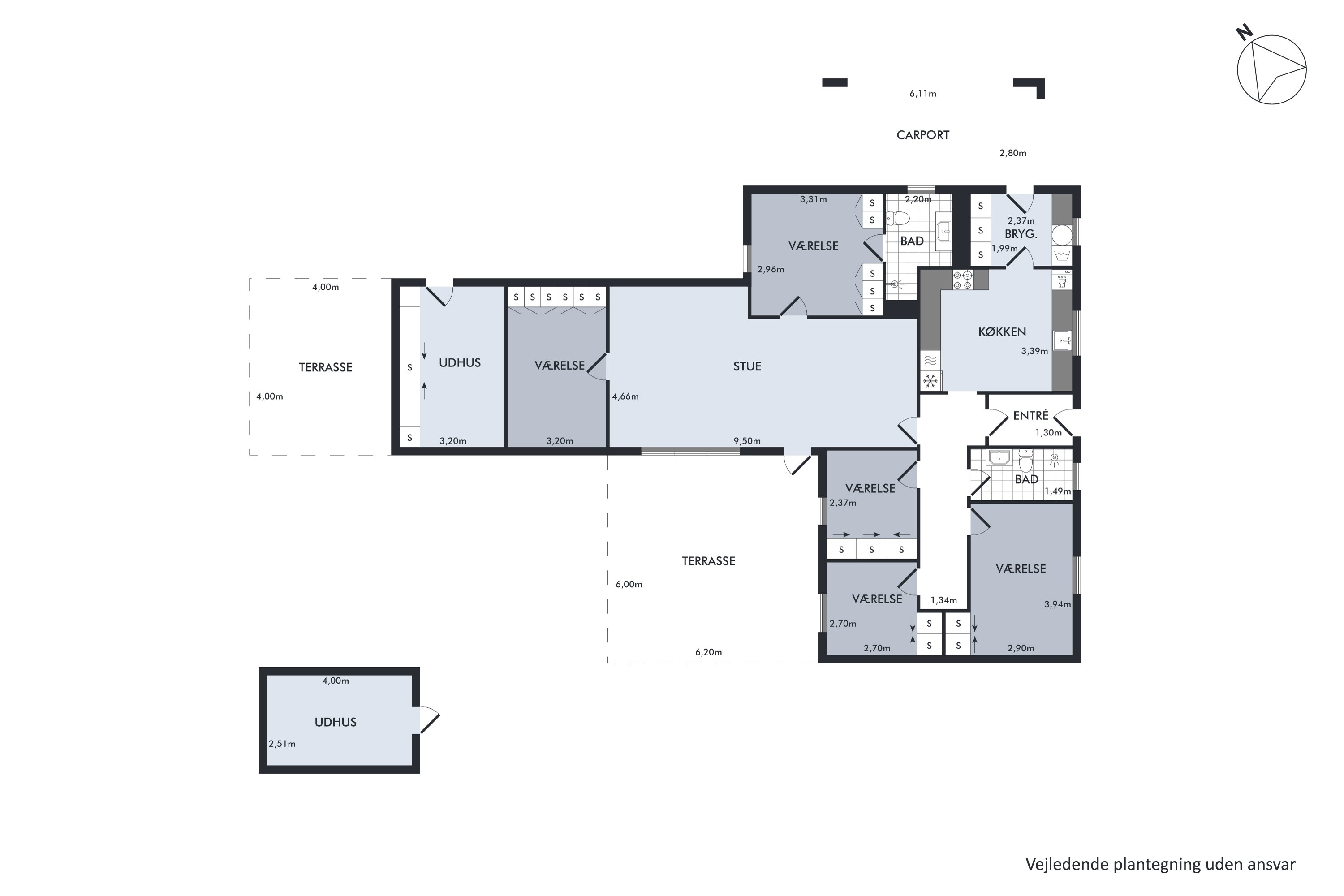 Plantegninger billede af Solvænget 9, Biersted, 9440 Aabybro