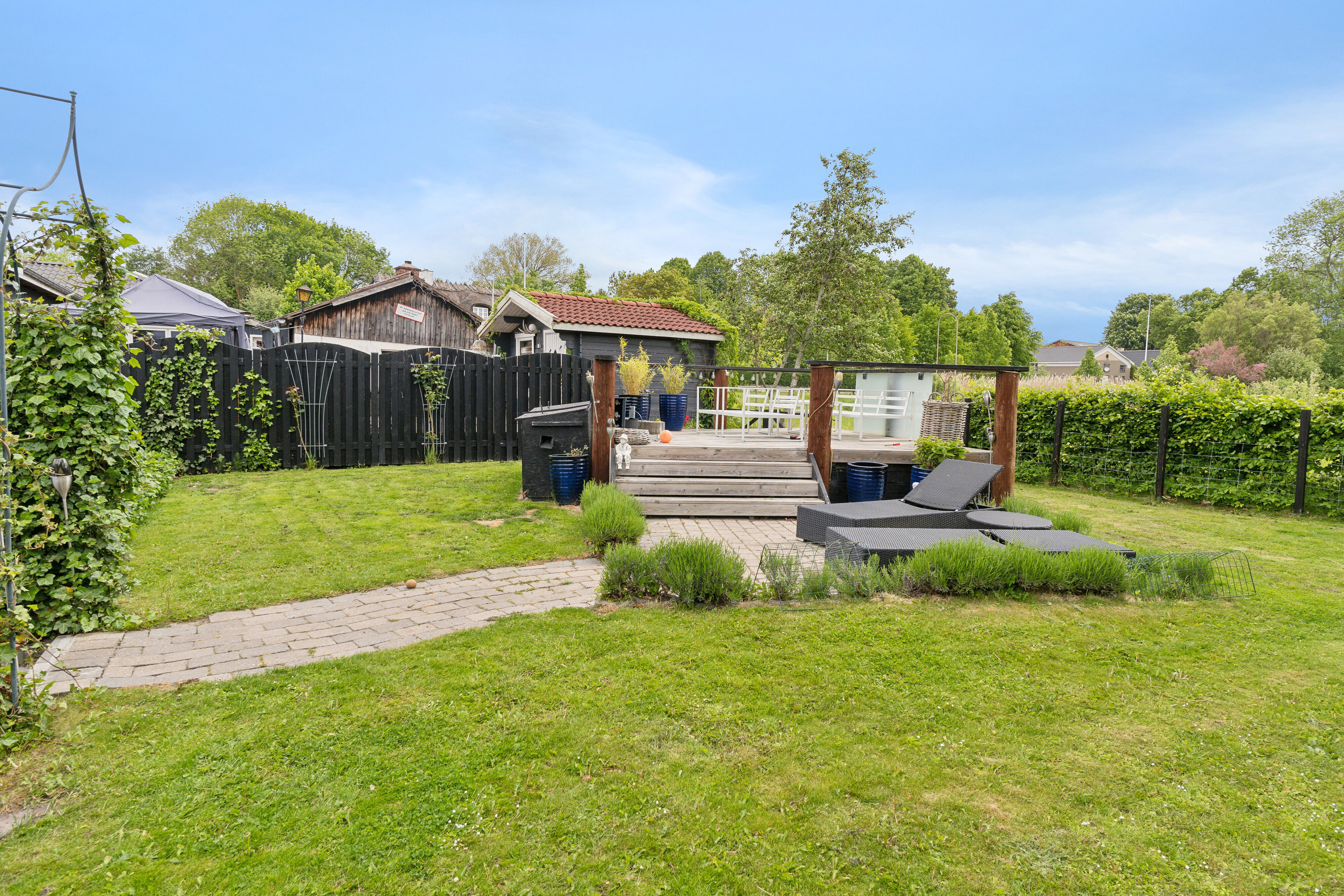 Fremhævet set fra haven billede i fuldskærmstilstand. Billede af Dammen 2, Vellerup, 4050 Skibby