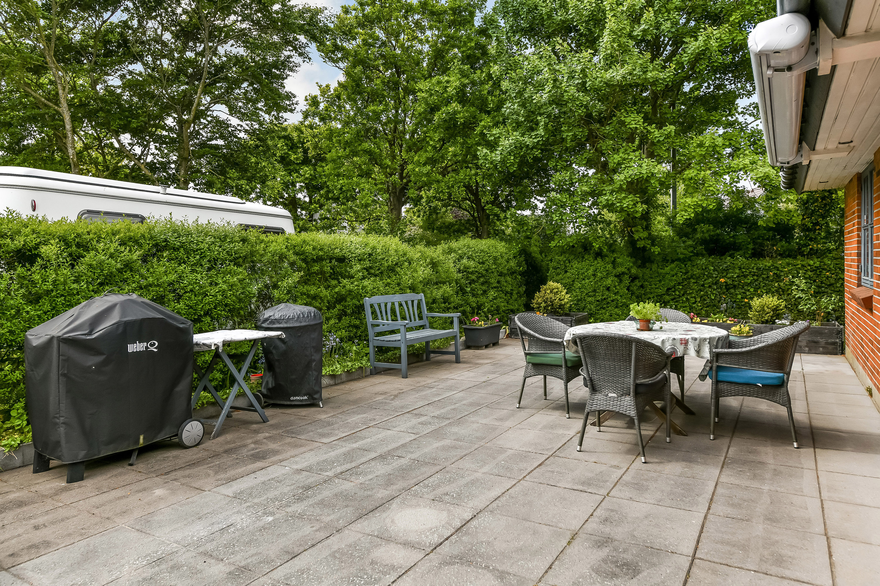 Fremhævet terrasse billede i fuldskærmstilstand. Billede af Gudenåvænget 14, 6710 Esbjerg V