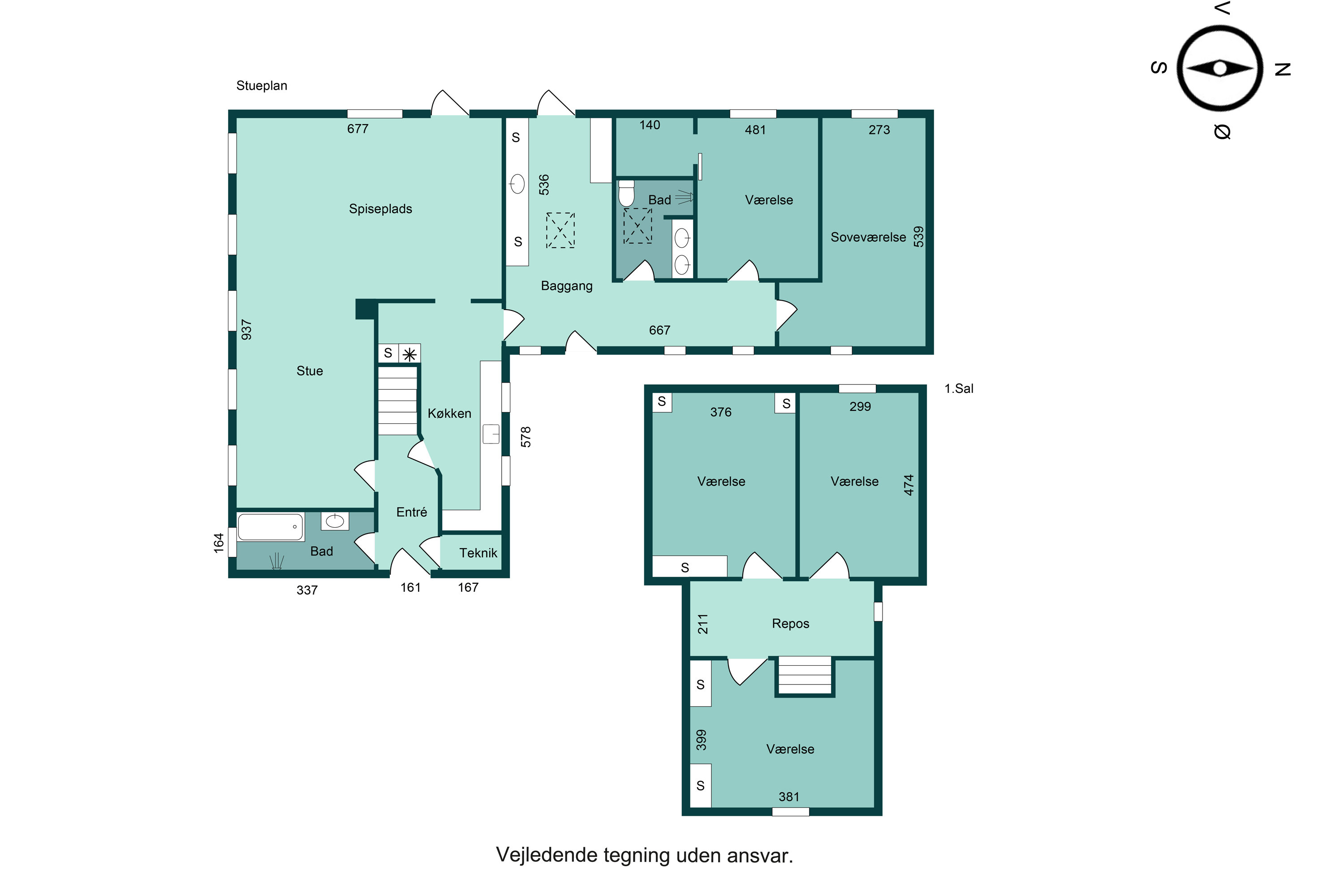 Plantegninger billede af Stouby Møllevej 14, 7140 Stouby