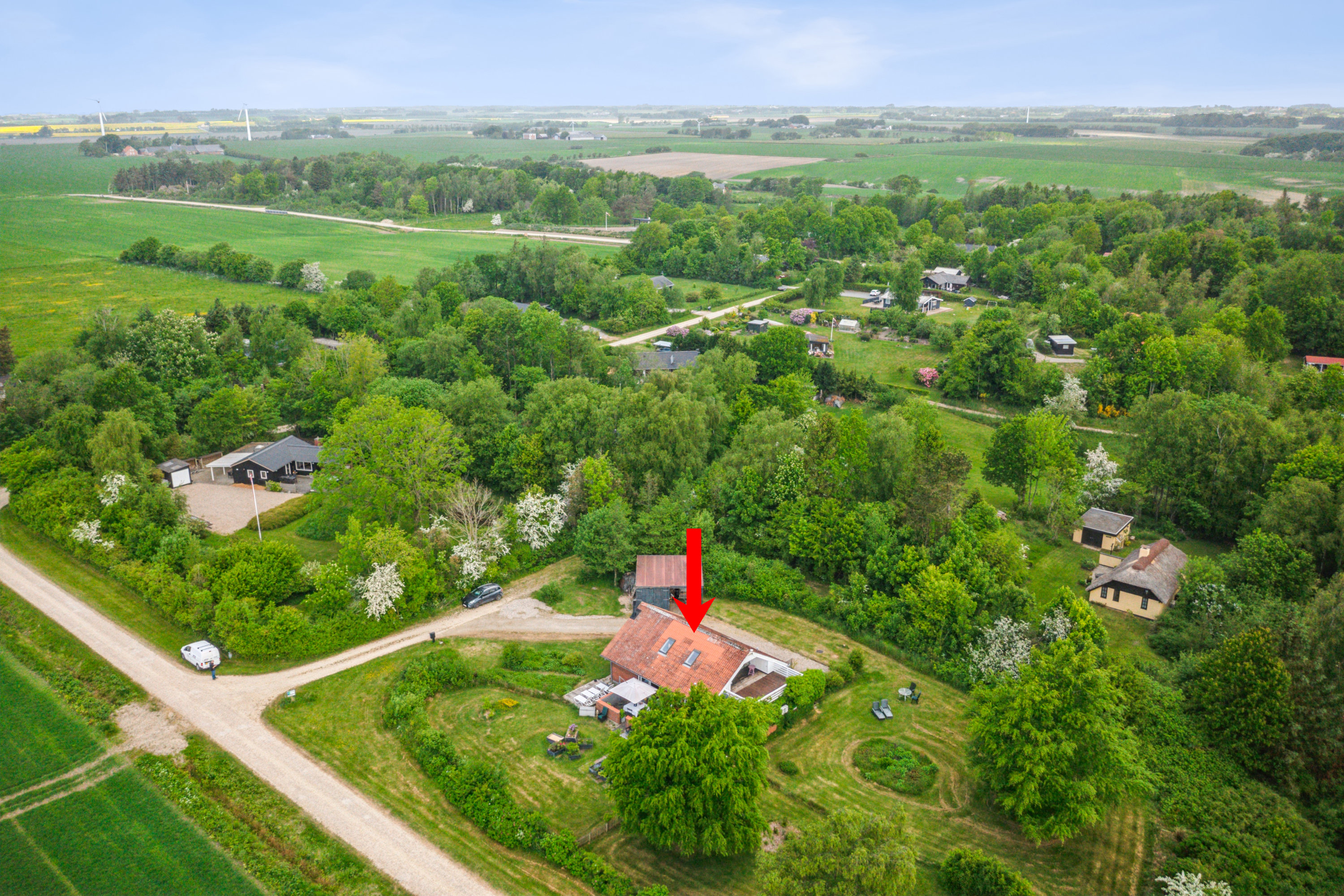 Fremhævet luftfoto billede i fuldskærmstilstand. Billede af Astrup Vig 92, Astrup Vig, 7870 Roslev
