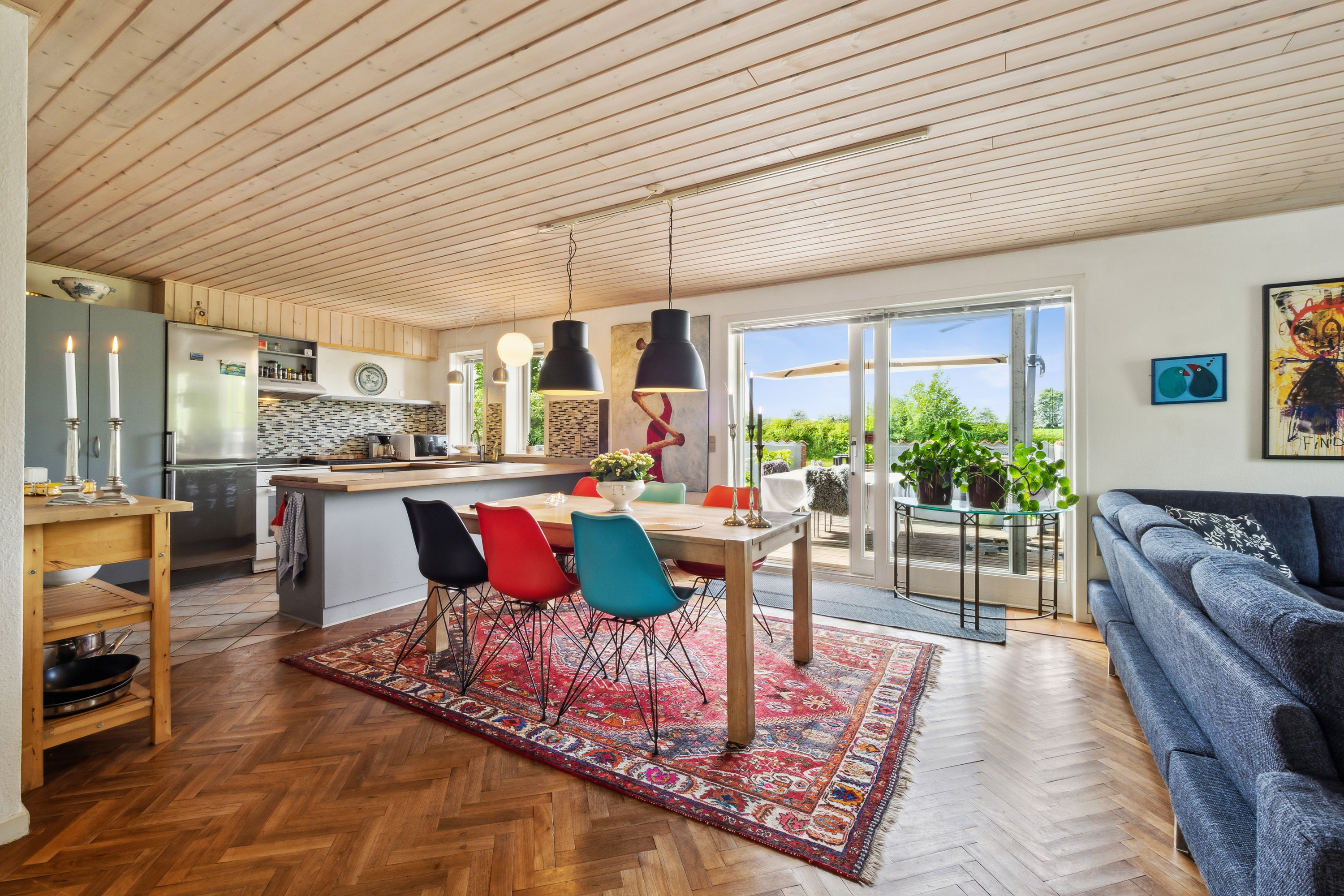 Fremhævet stue billede i fuldskærmstilstand. Billede af Astrup Vig 92, Astrup Vig, 7870 Roslev