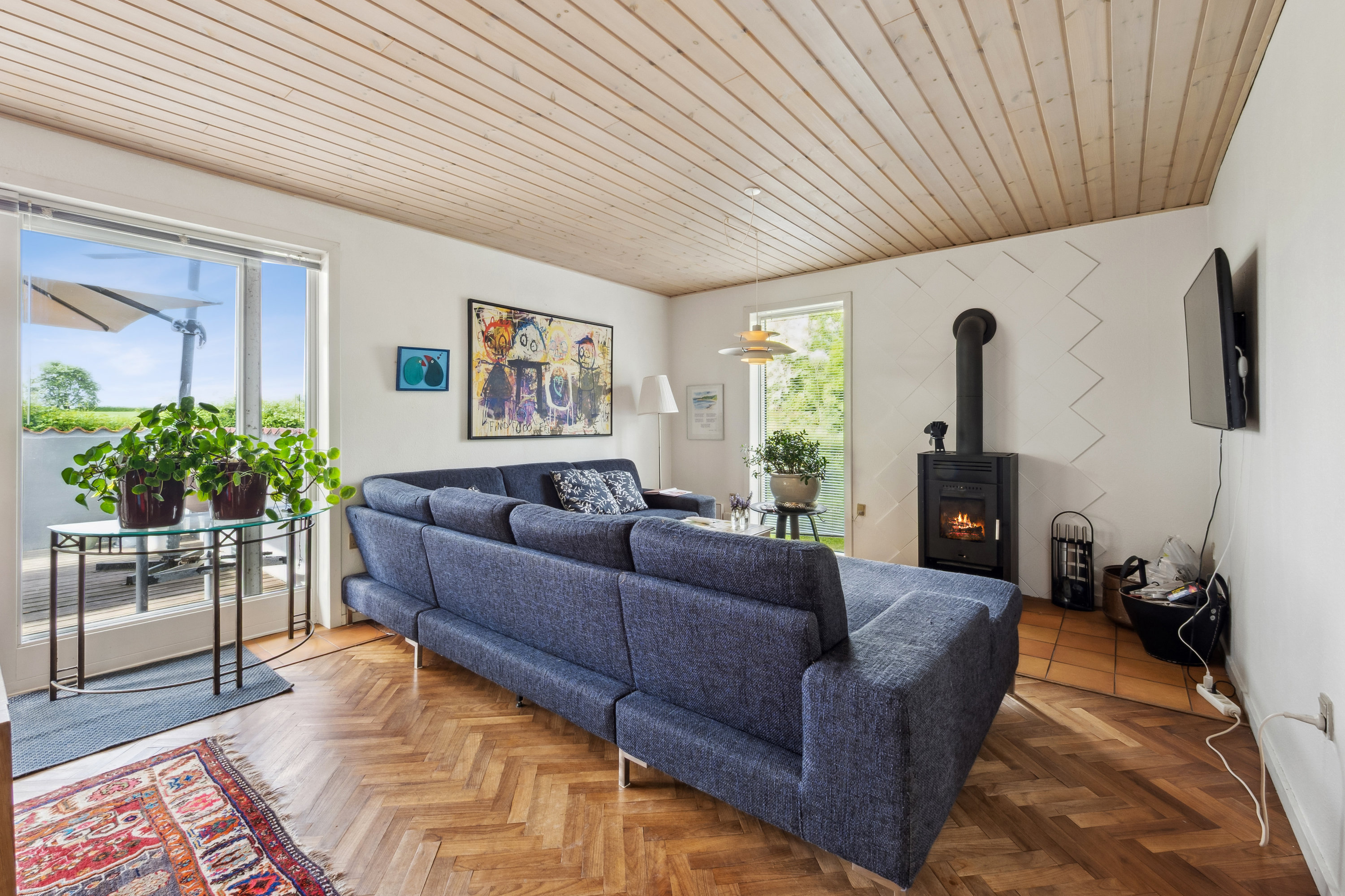 Fremhævet stue billede i fuldskærmstilstand. Billede af Astrup Vig 92, Astrup Vig, 7870 Roslev