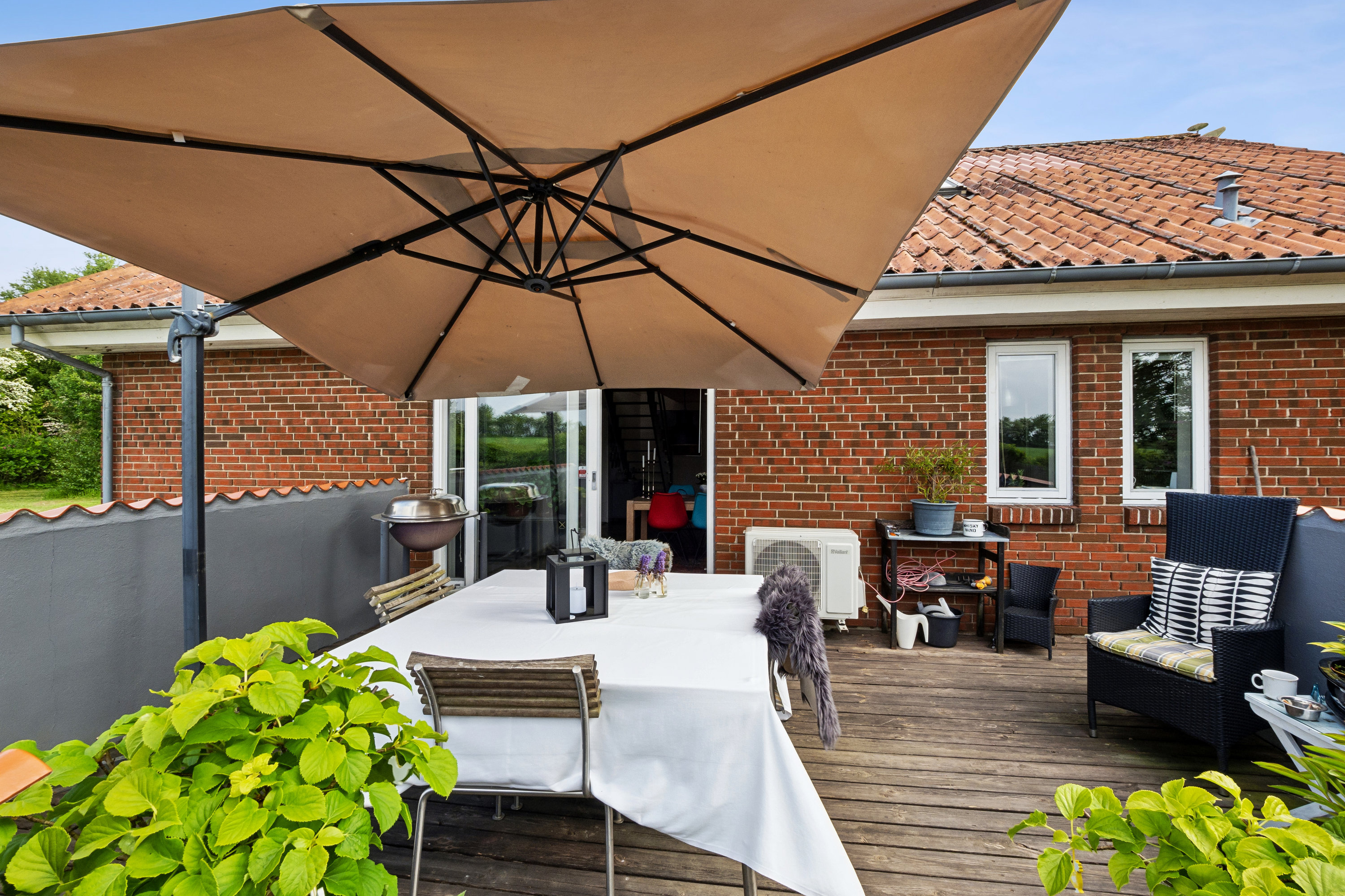 Fremhævet terrasse billede i fuldskærmstilstand. Billede af Astrup Vig 92, Astrup Vig, 7870 Roslev