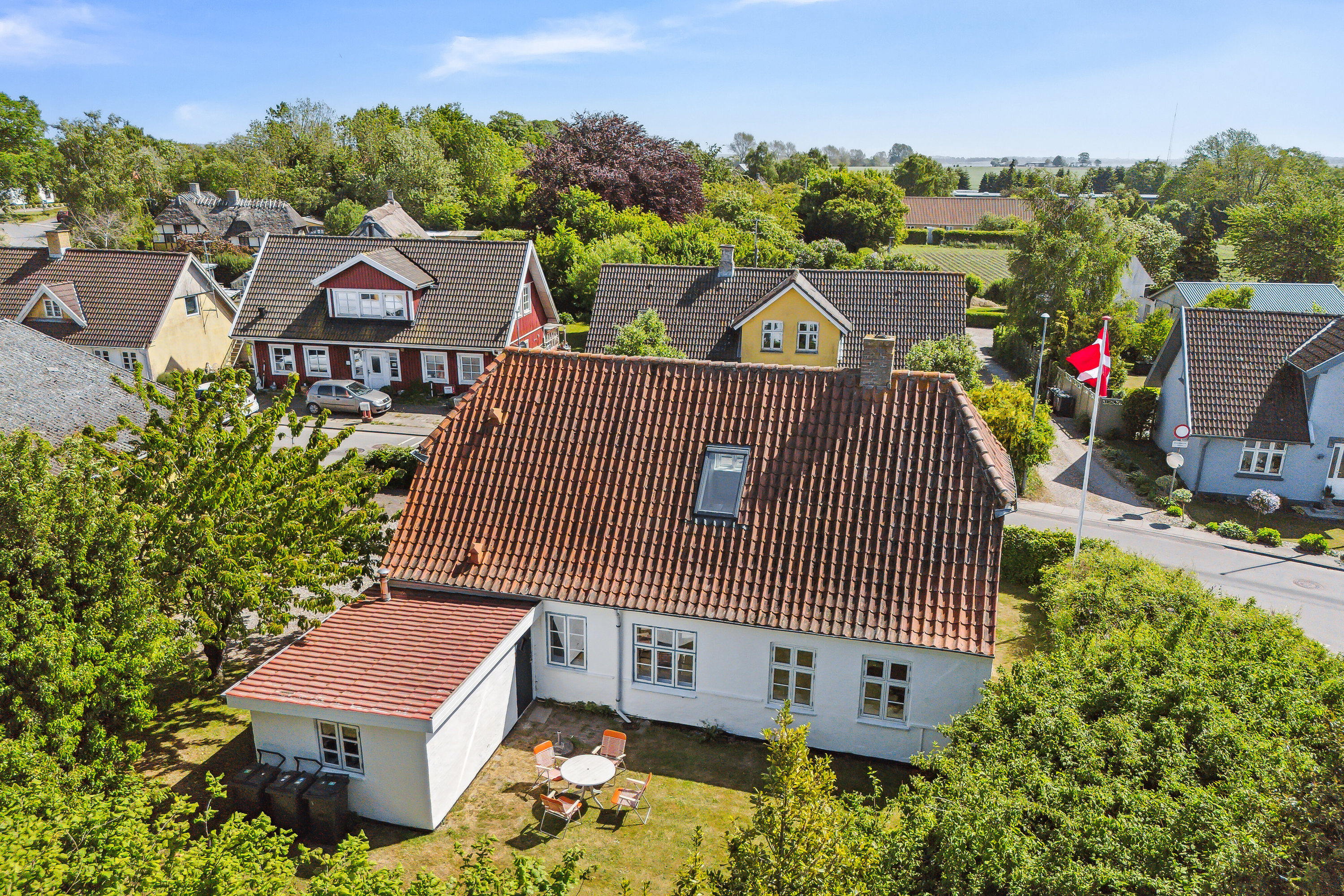 Fremhævet luftfoto billede i fuldskærmstilstand. Billede af Bundgårdsballe 35, Nørreby, 5400 Bogense