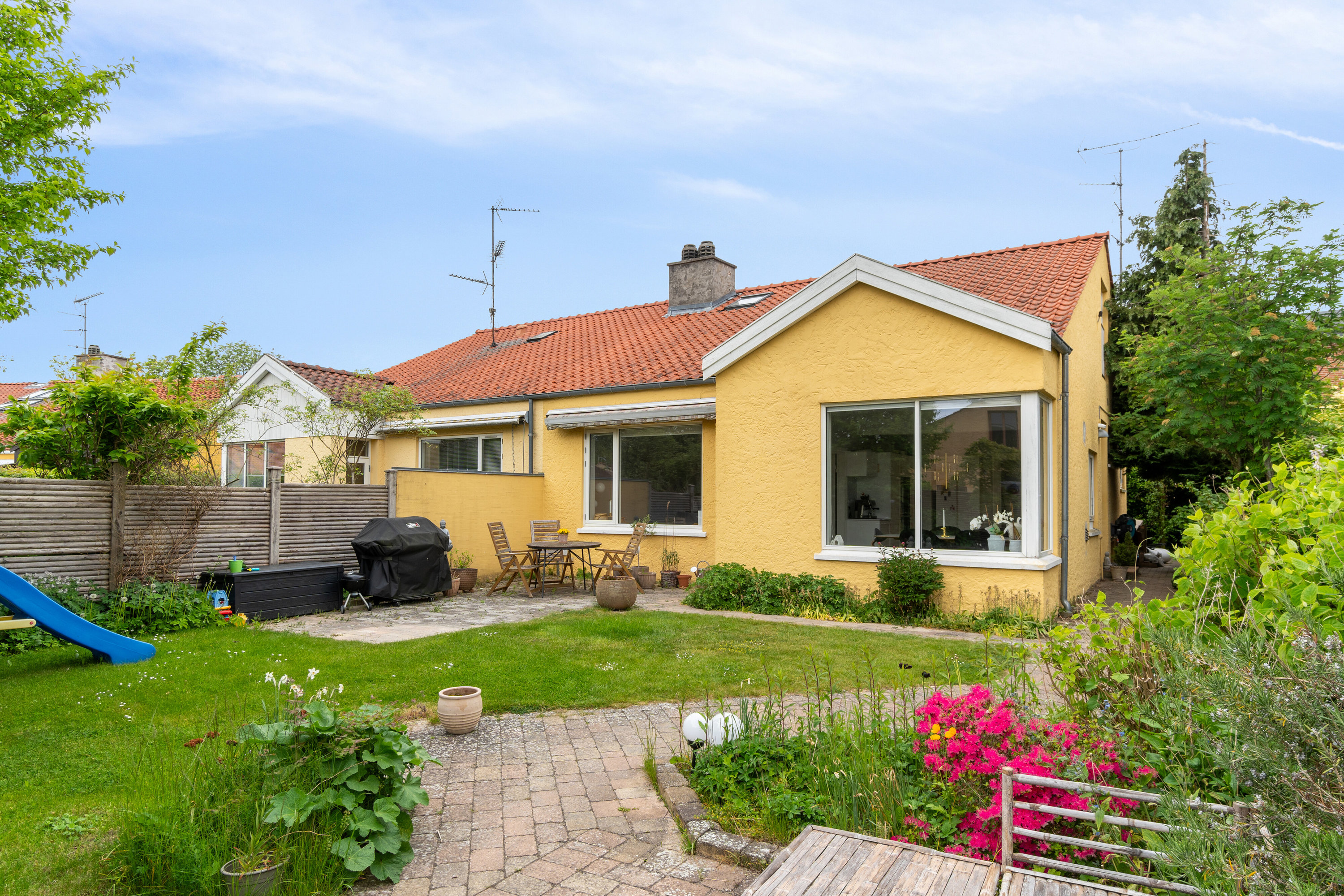 Rækkehus: Set fra haven på Gartnersvinget 43, 2800 Kongens Lyngby