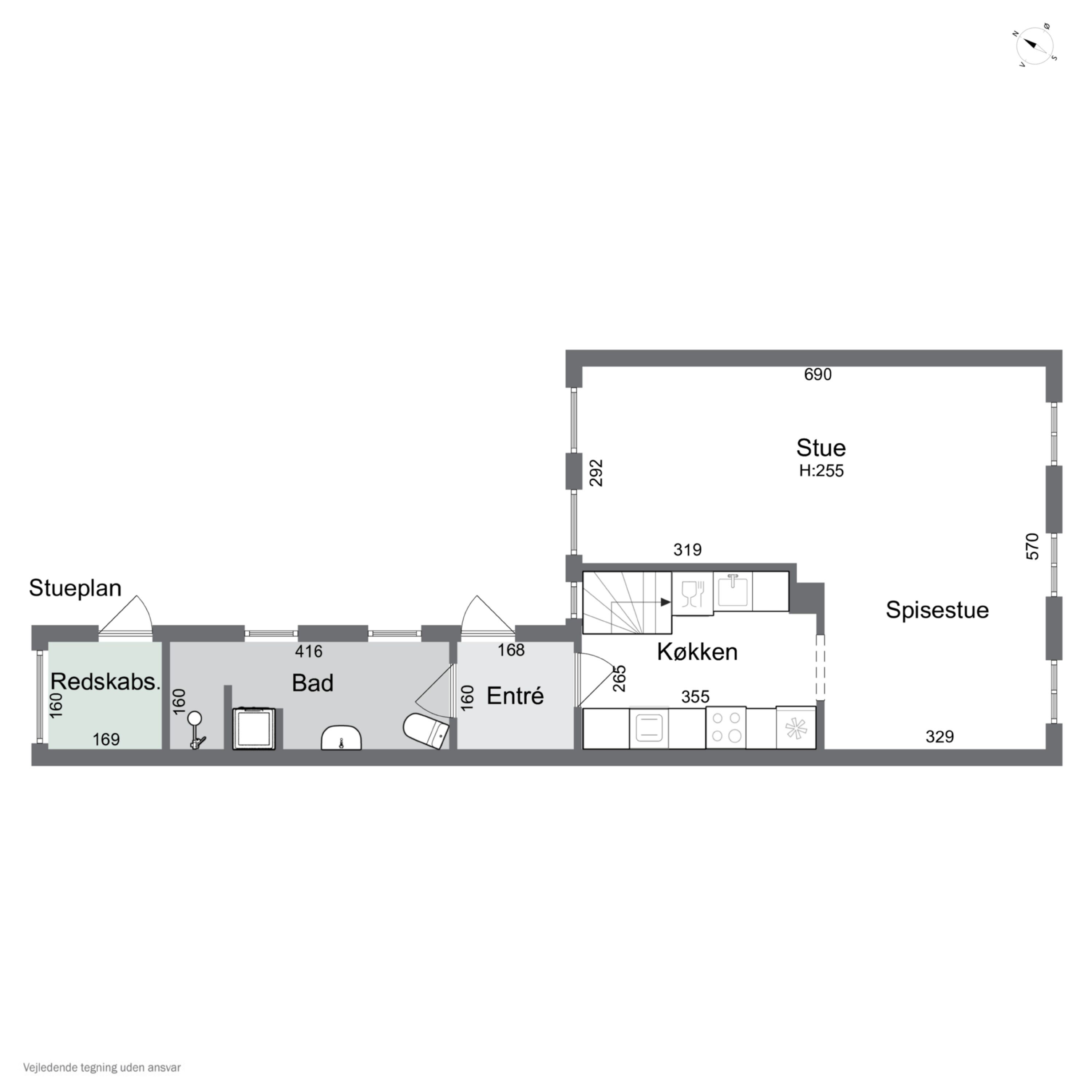 Plantegninger billede af Rosengade 11, 3770 Allinge