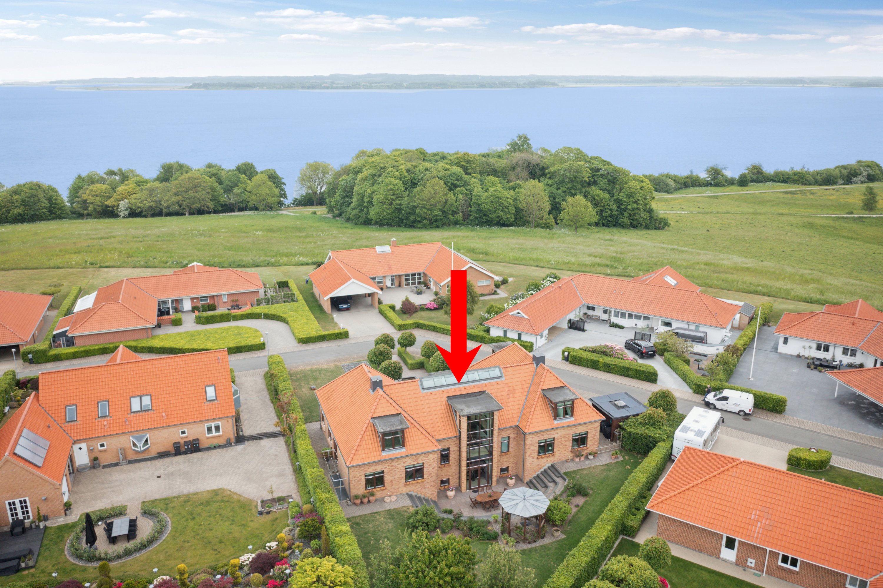 Miniaturebillede 2: luftfoto. Billede af Petuniavej 203, 7800 Skive