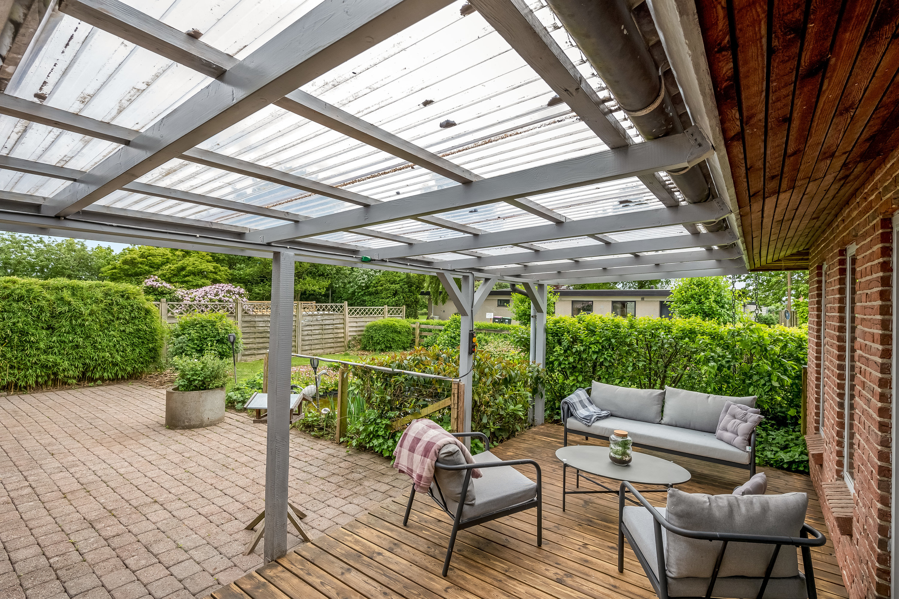 Fremhævet terrasse billede i fuldskærmstilstand. Billede af Laugsvej 8, 6270 Tønder