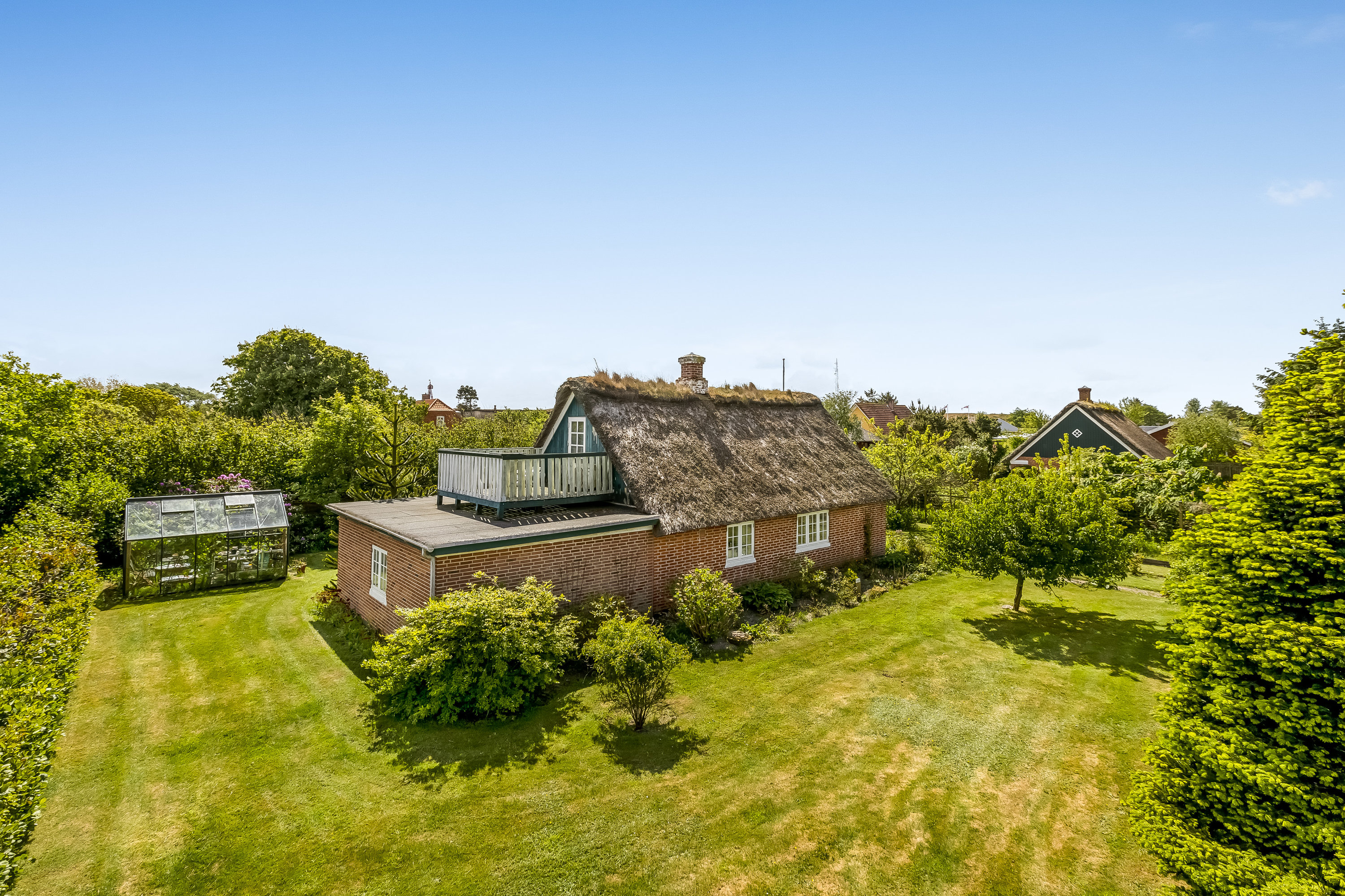 Fremhævet luftfoto billede i fuldskærmstilstand. Billede af Sønderho Strandvej 3, Sønderho, 6720 Fanø