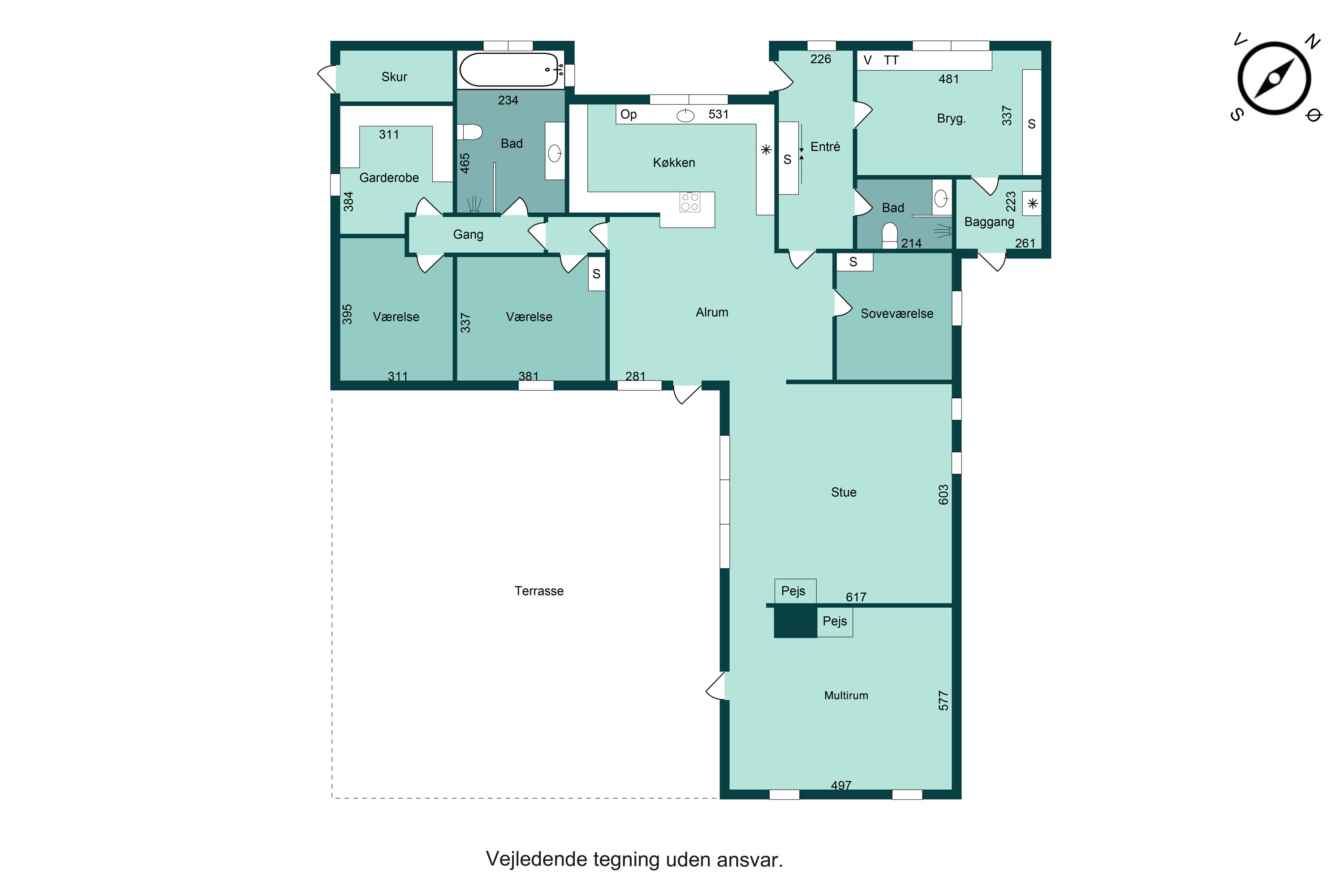 Plantegninger billede af Skovgårdsvej 2, 8700 Horsens